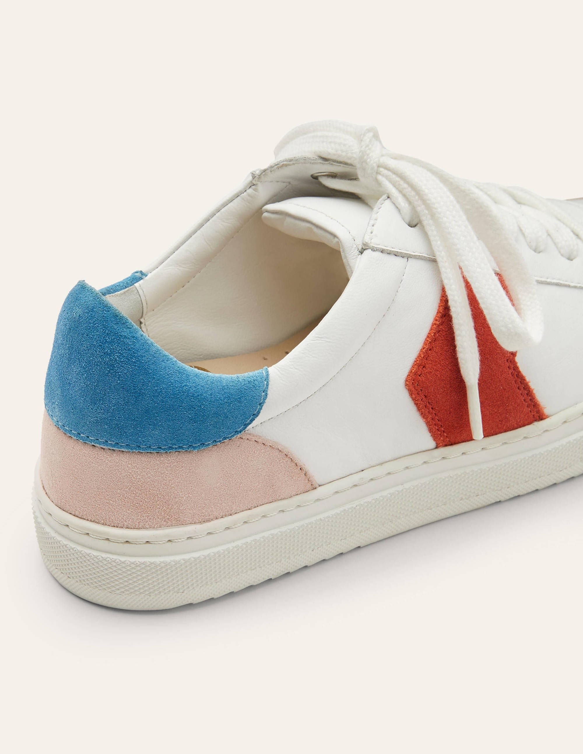 Helen Chevron Trainers-White/School House Blue - Image 3