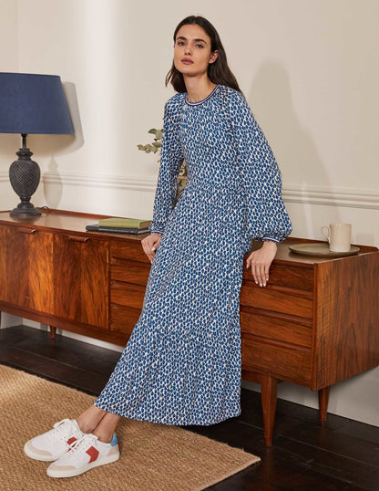 Helen Chevron Trainers-White/School House Blue-4