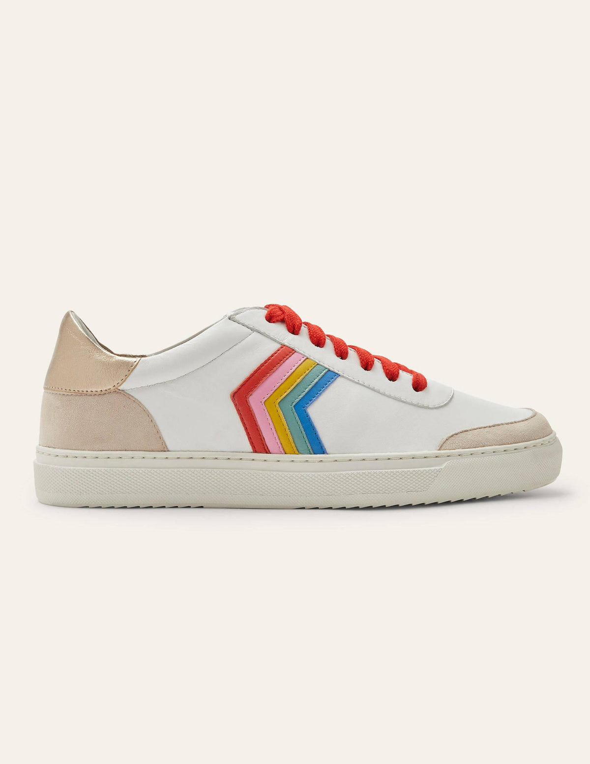 Helen Chevron Trainers-White/Firecracker/Rainbow-2