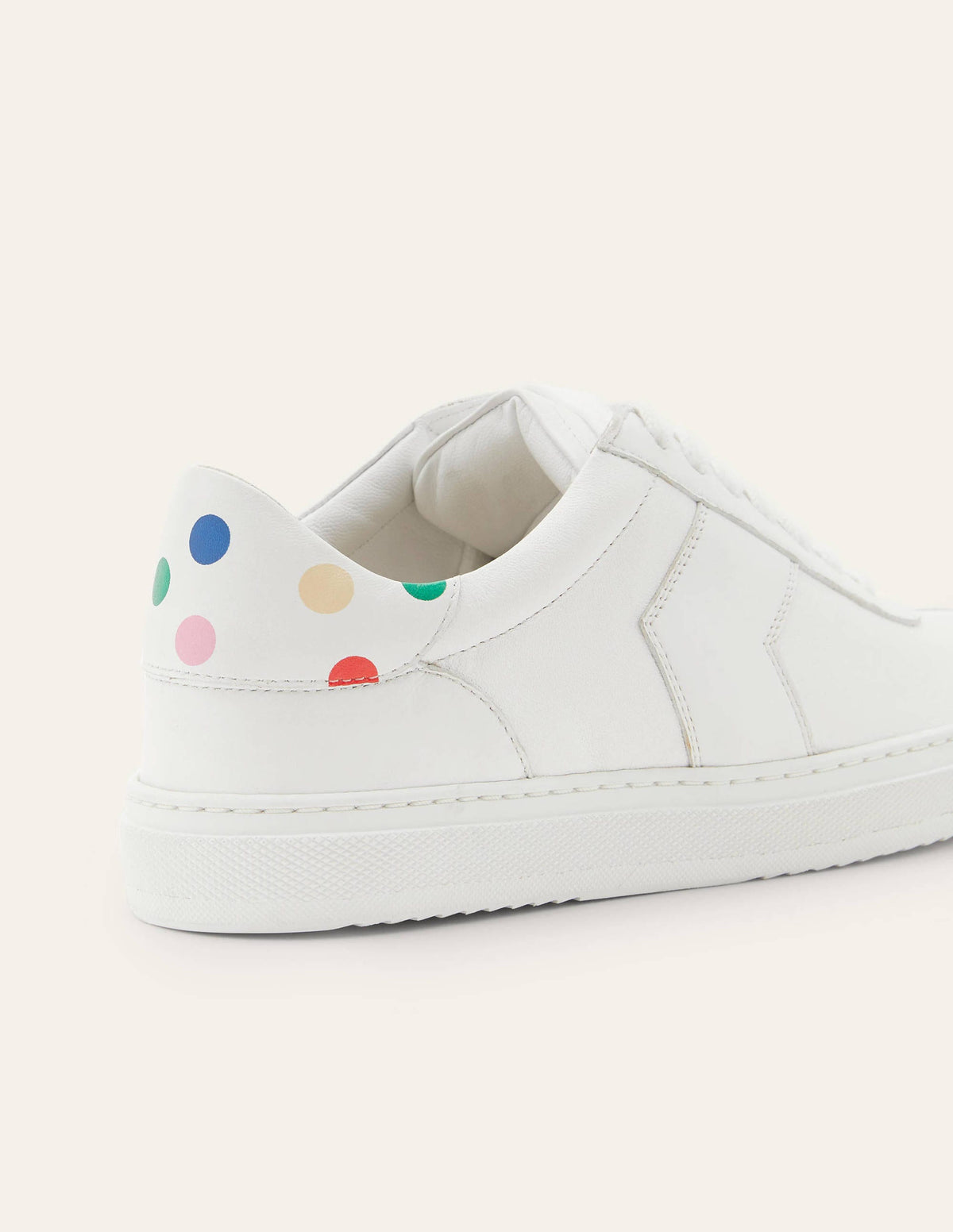 Helen Chevron Trainers-White/Multi Spot - Image 4