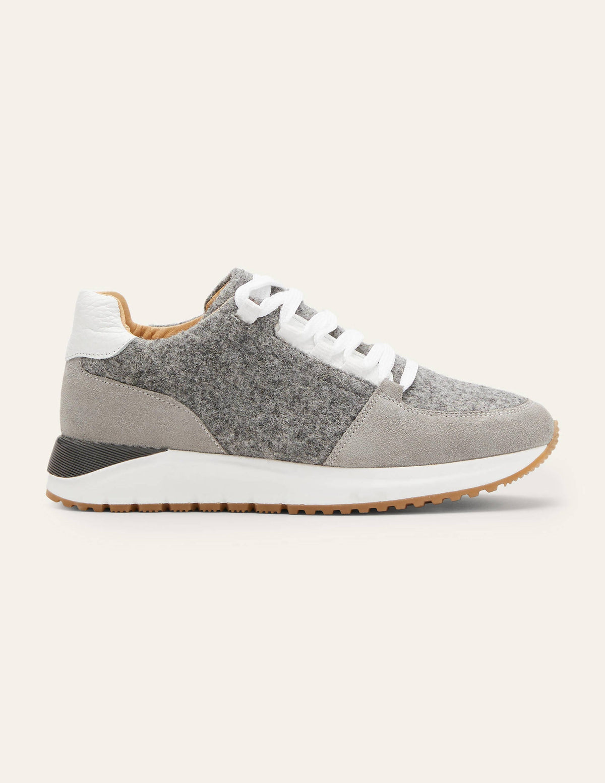 Classic Trainers-Grey Marl Melton/Grey Suede-2