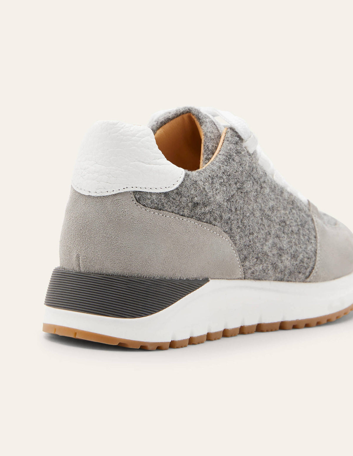 Classic Trainers-Grey Marl Melton/Grey Suede-3