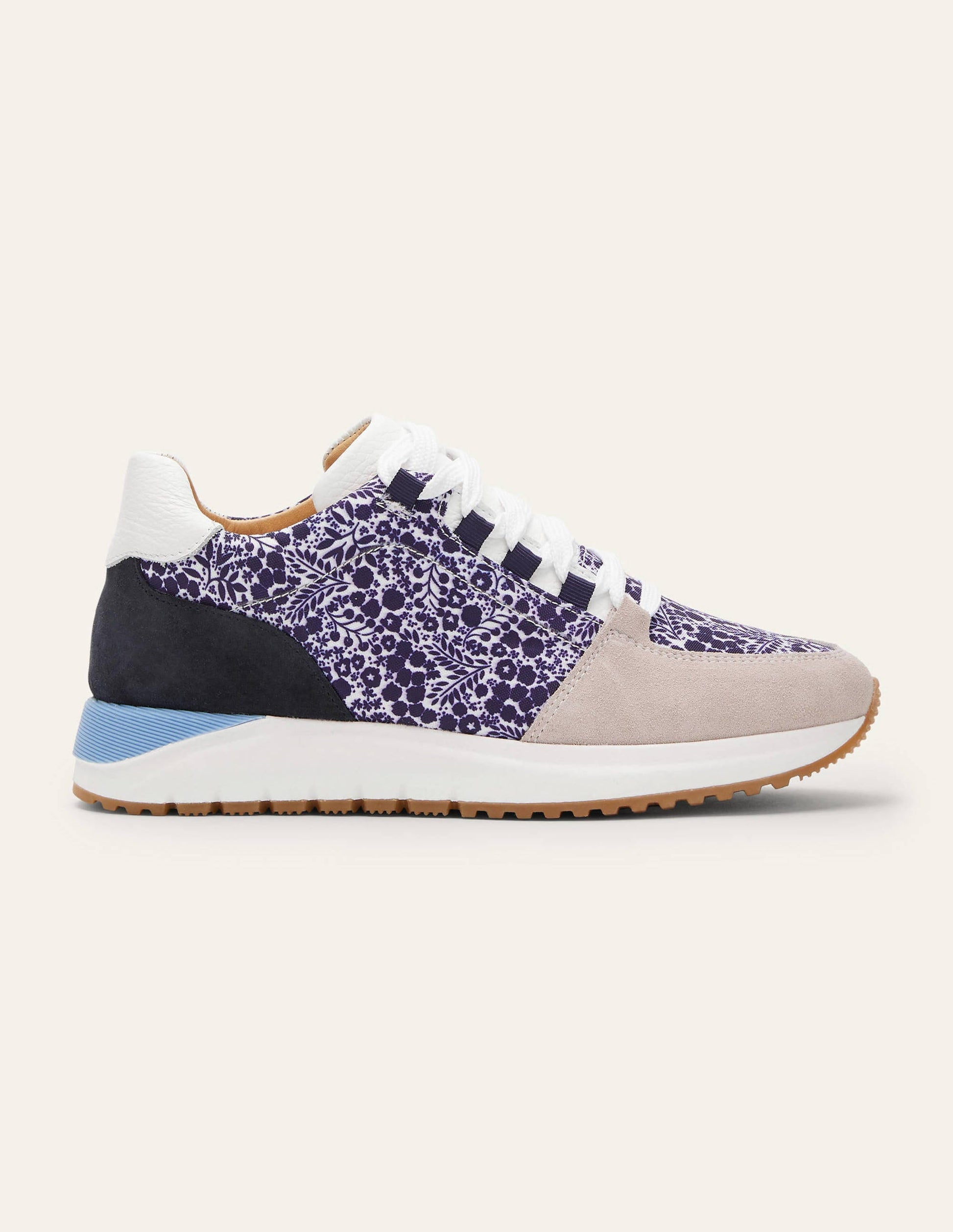 Classic Trainers-Navy Print/Ivory-2