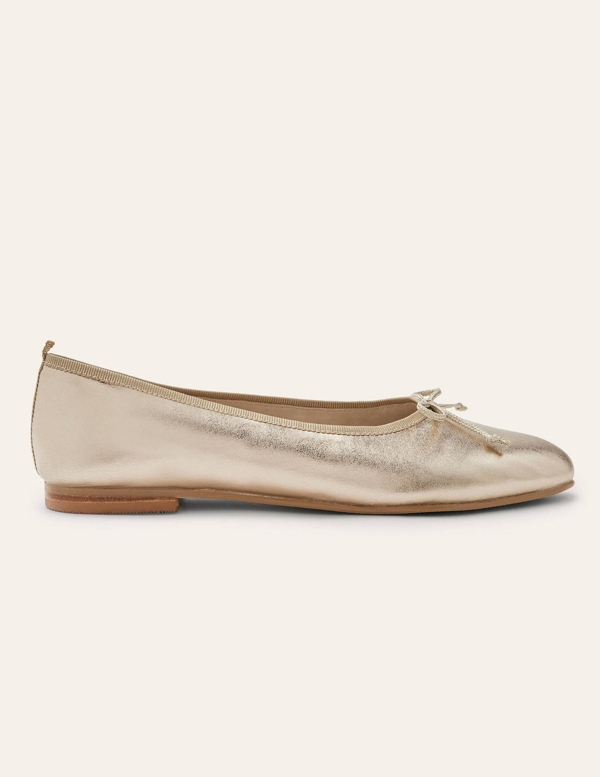 High Cut Ballerinas-Gold Metallic-2