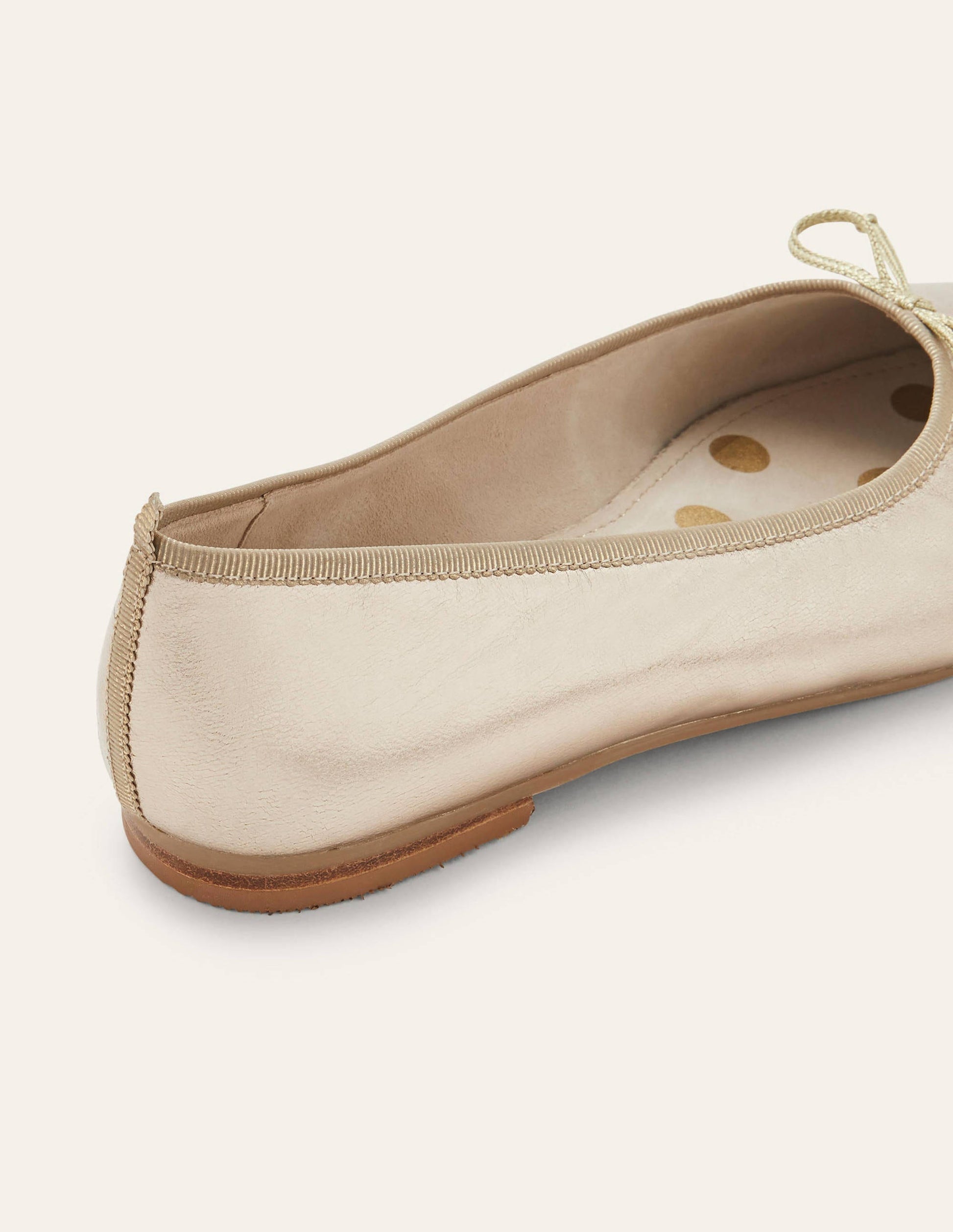 High Cut Ballerinas-Gold Metallic-3