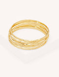 Hammered Bangles-Gold