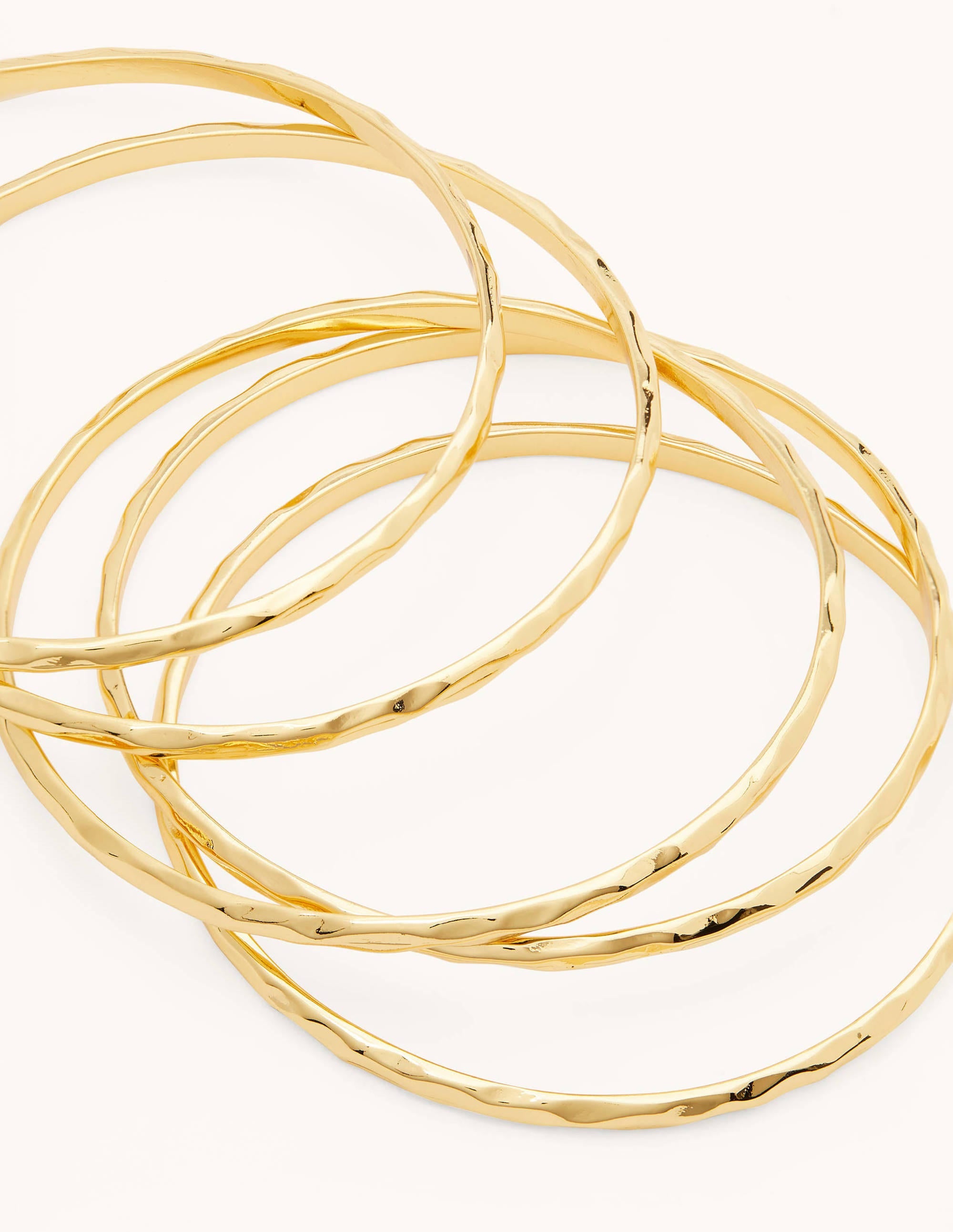 Hammered Bangles-Gold - Image 2