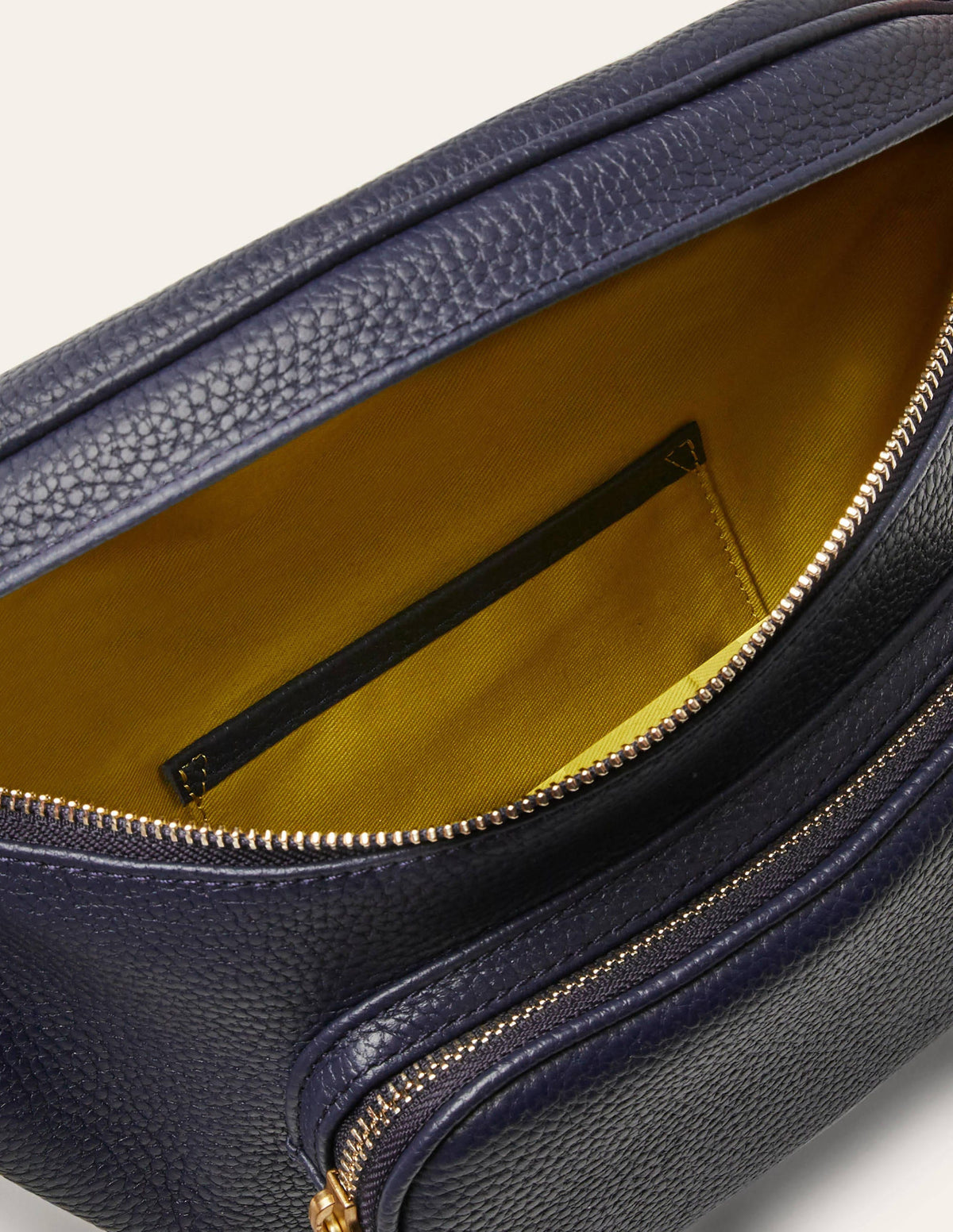 Leather Bumbag-Navy-2