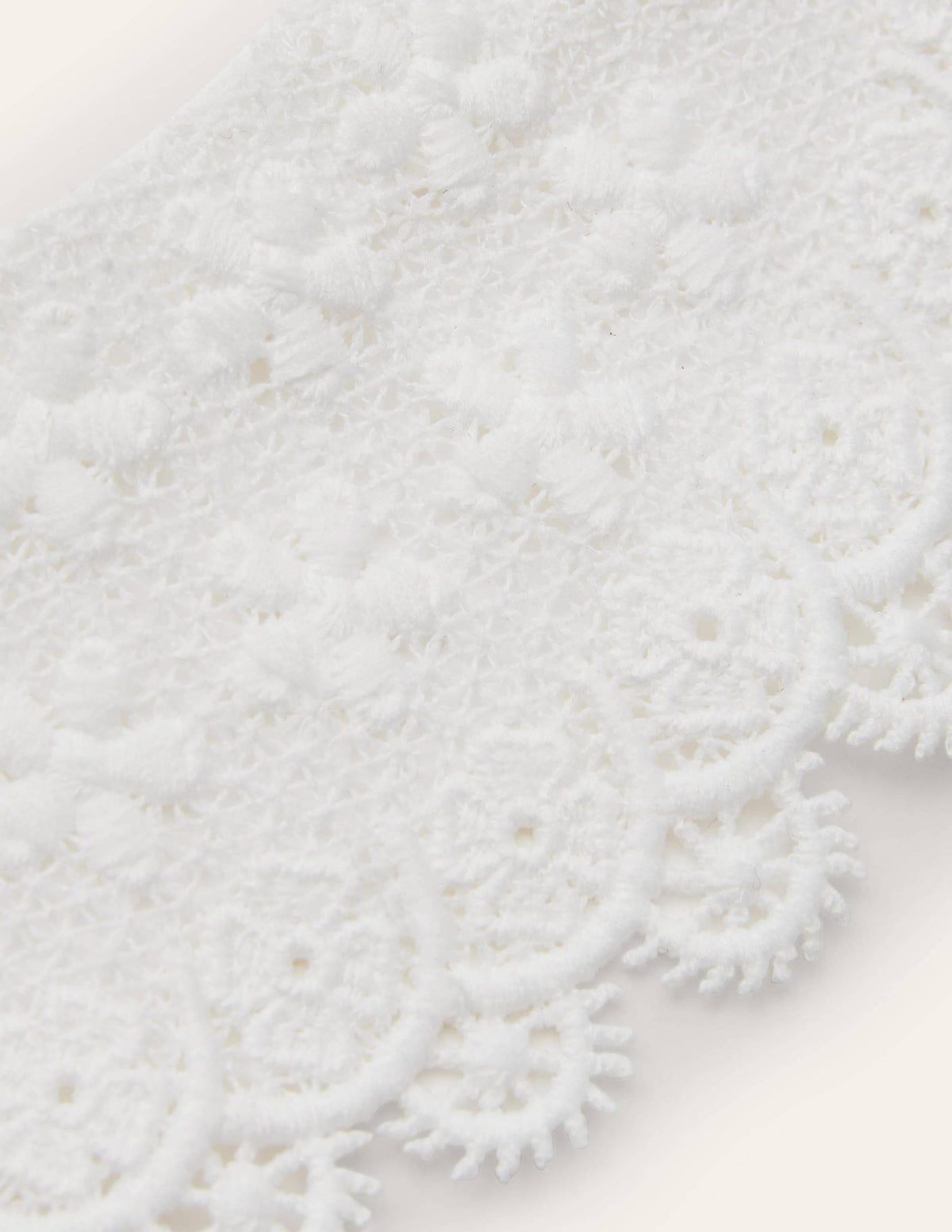 Detachable Lace Collar-White - Image 2