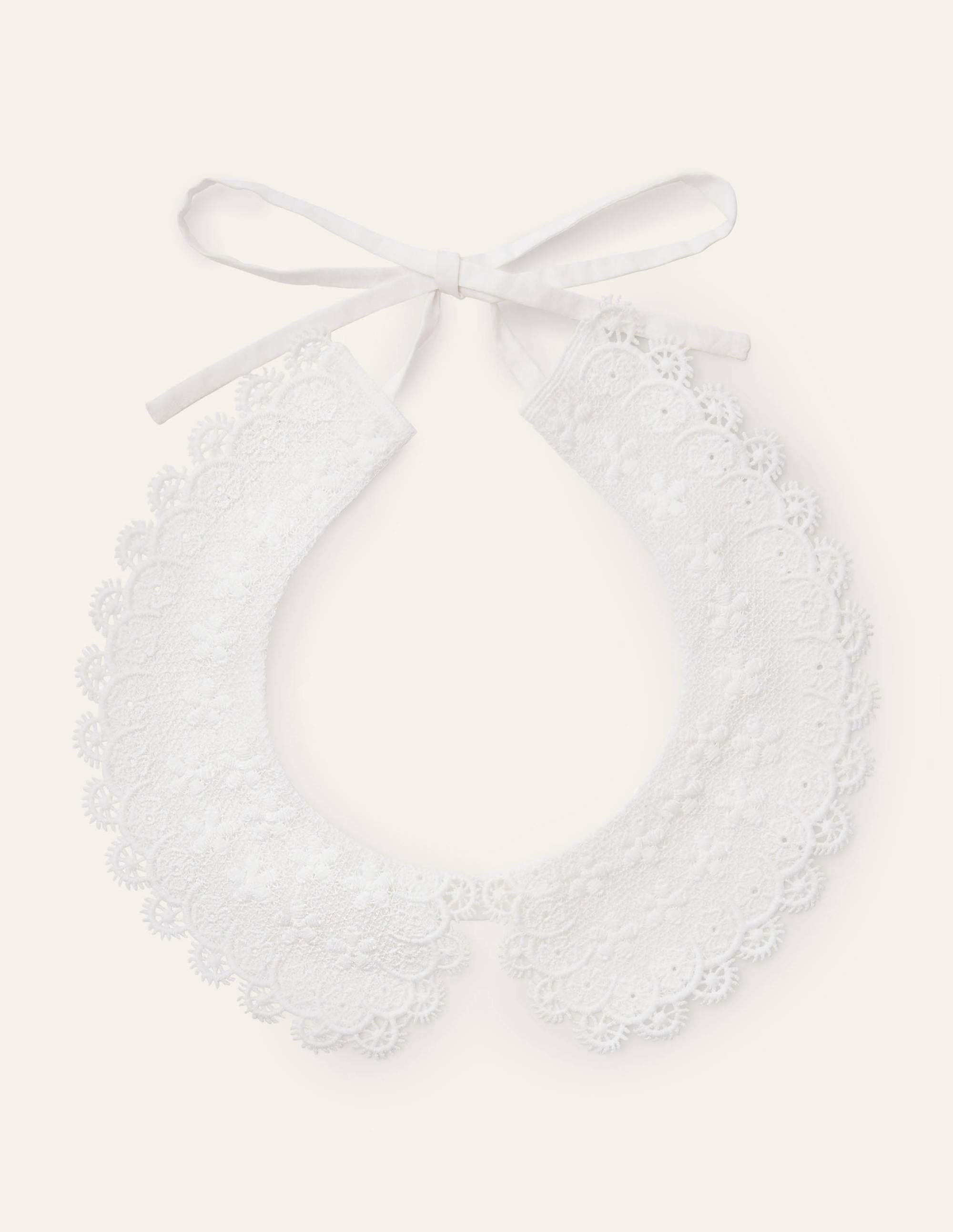 Detachable Lace Collar-White - Image 1