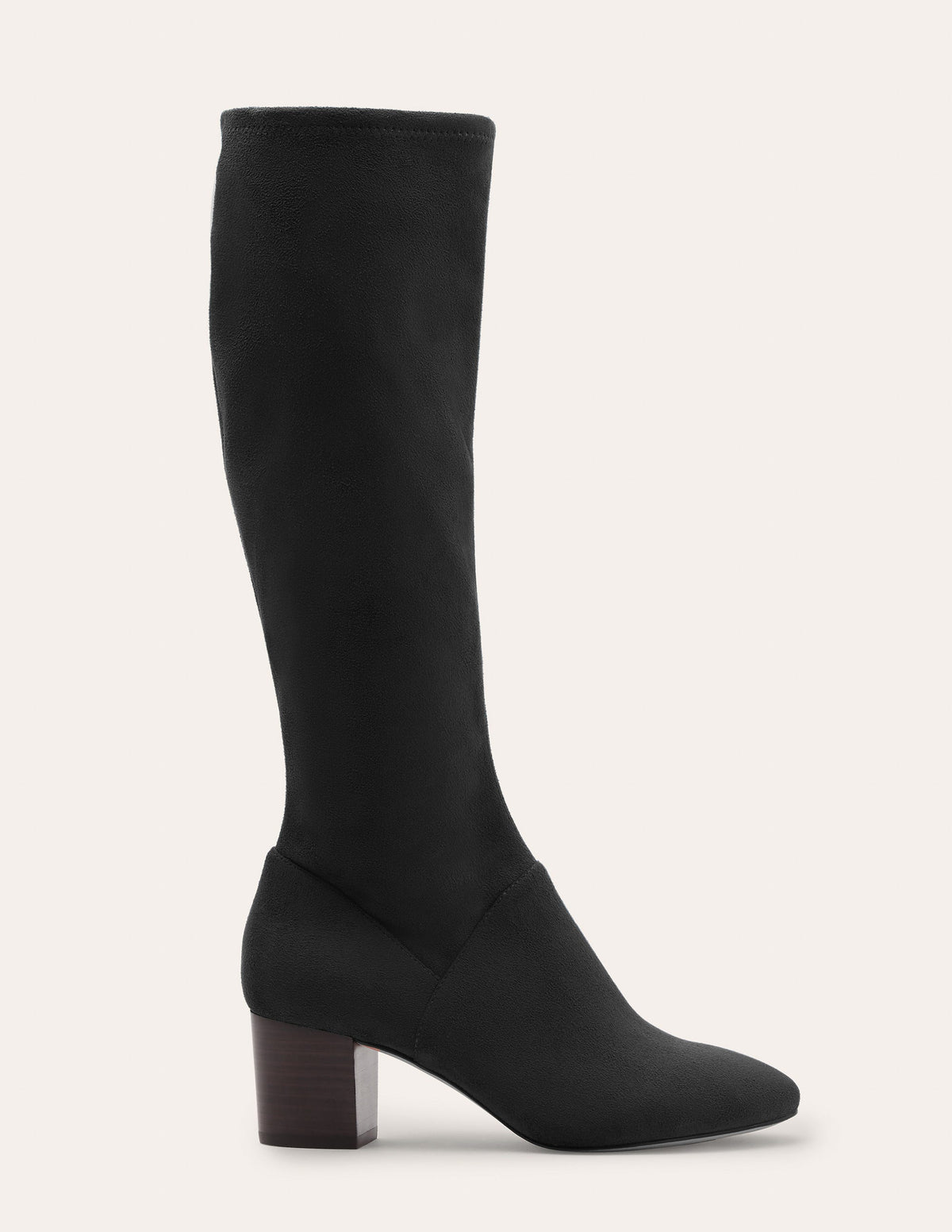 Pointed Toe Stretch Boots-Black - Image 3