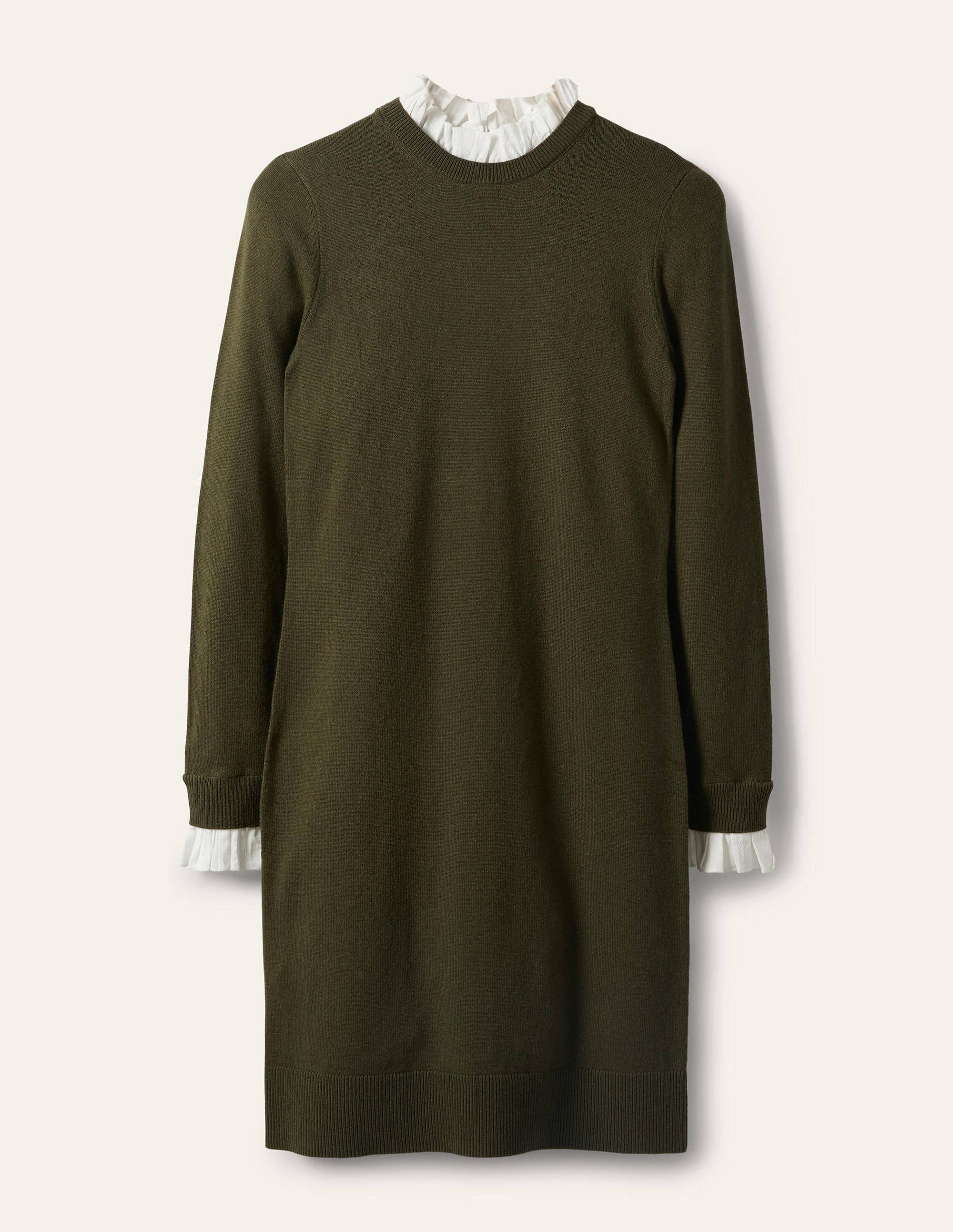 Beatrice Knitted Dress-Classic Khaki - Image 5
