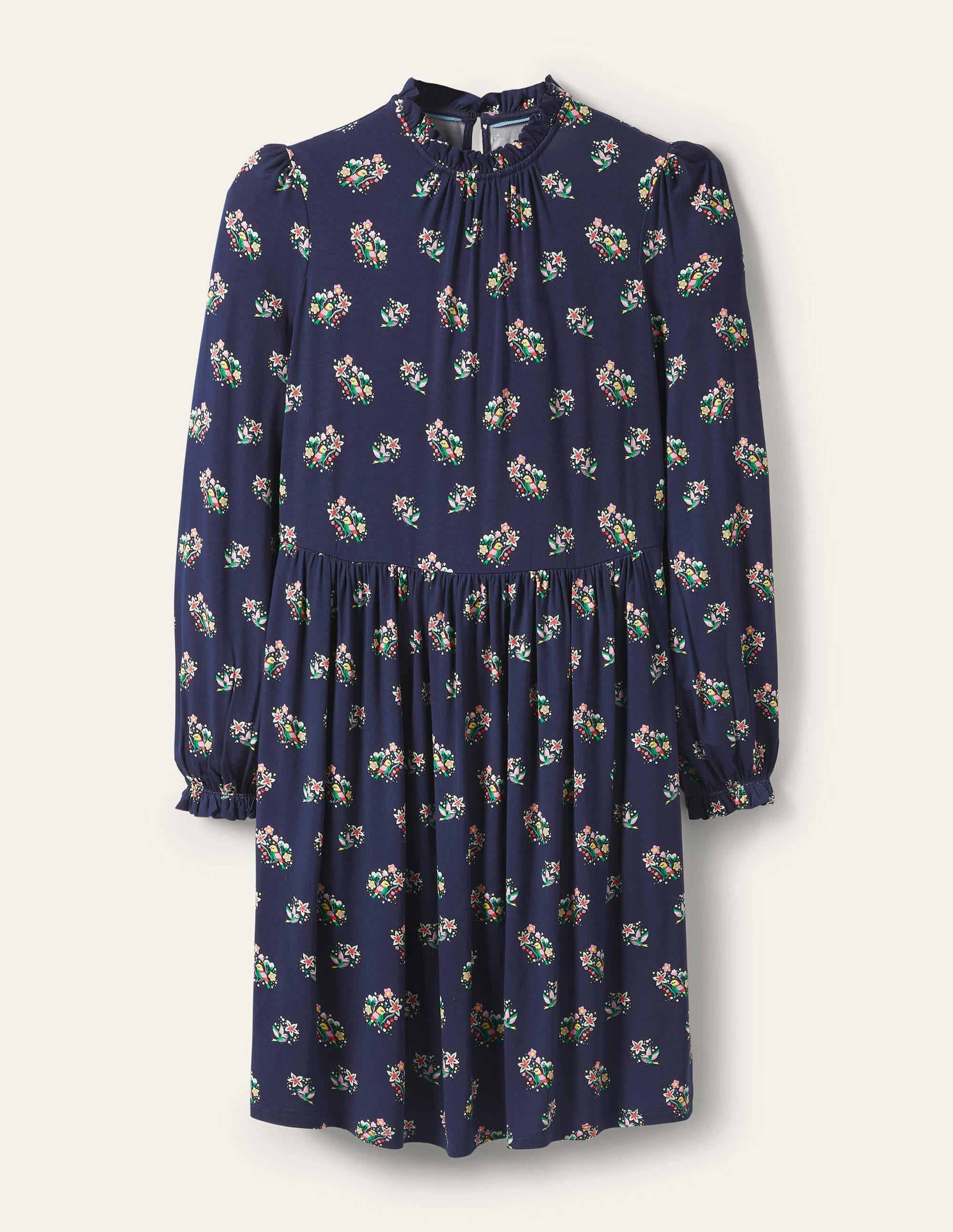 Clara Jersey Dress-Navy, Pretty Bird - Image 5