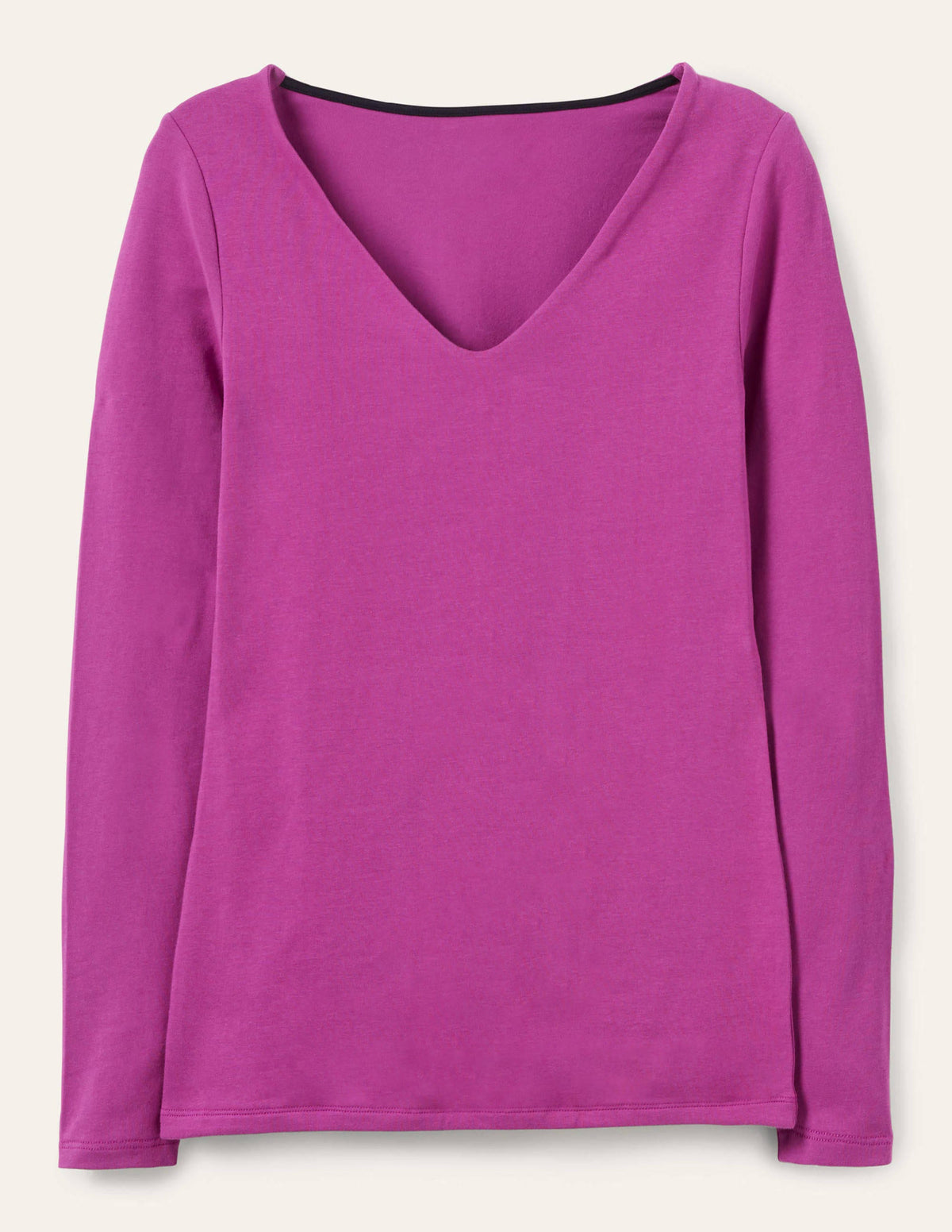 Double Layer V-neck Top-Regal Purple-5