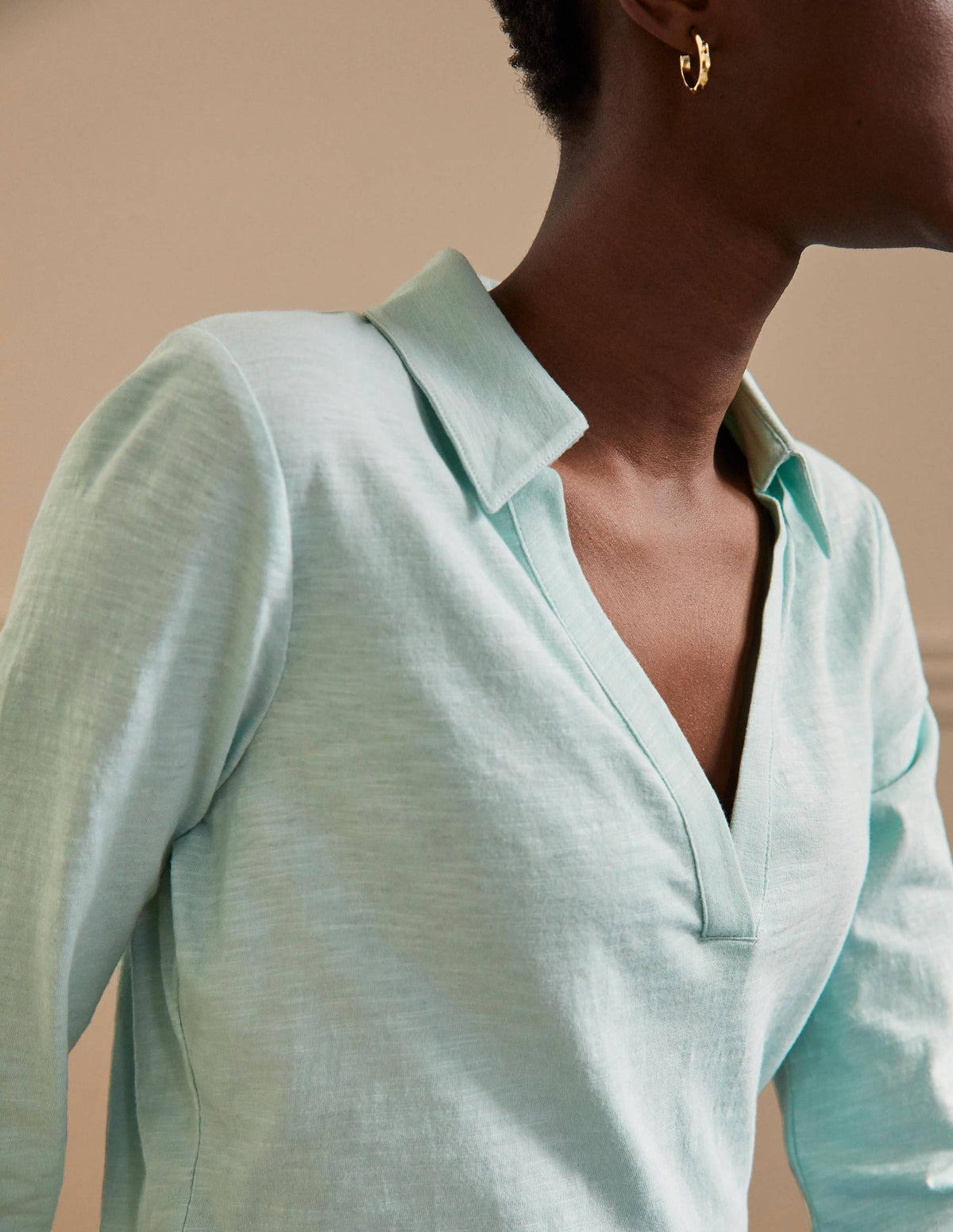 The Cotton Collar Notch Tee-Fresh Water - Image 2