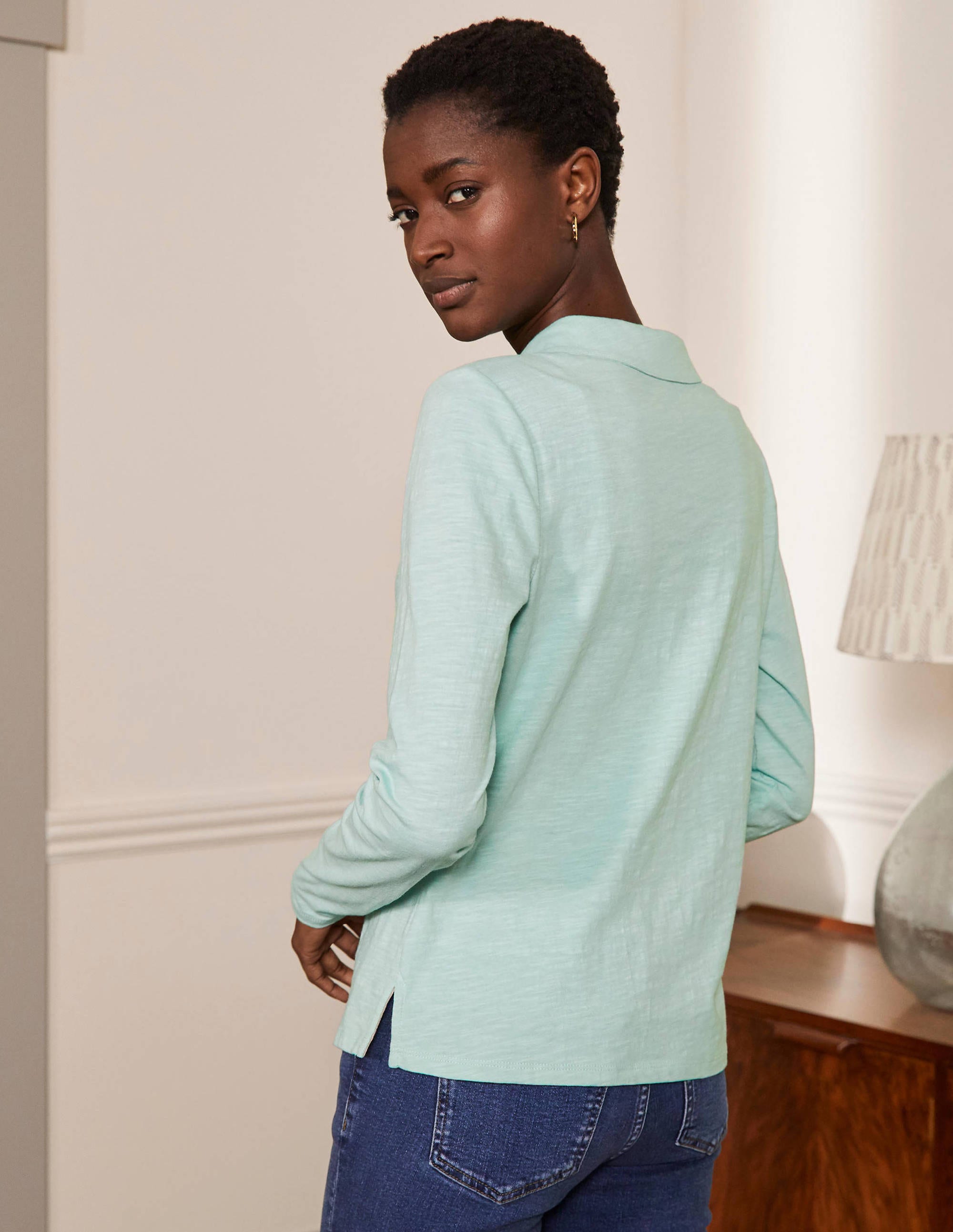 The Cotton Collar Notch Tee-Fresh Water - Image 3