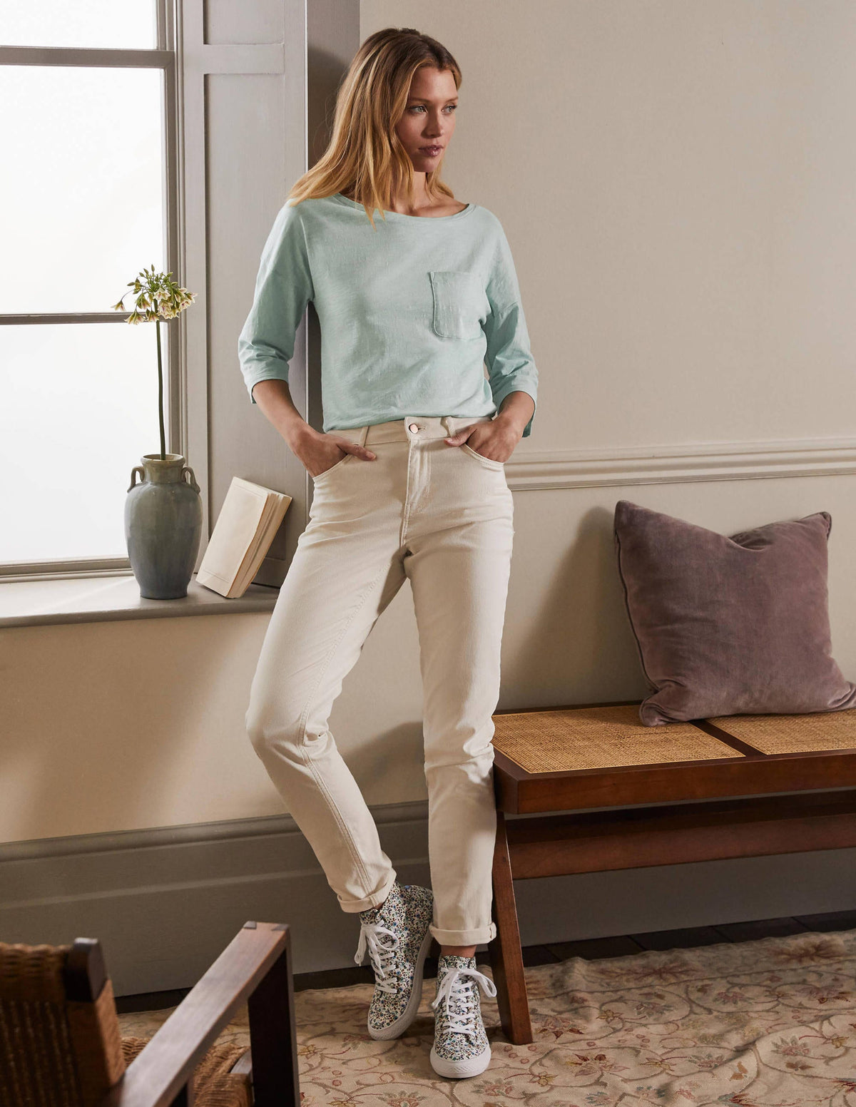 The Cotton Boxy Boatneck Tee-Fresh Water-1