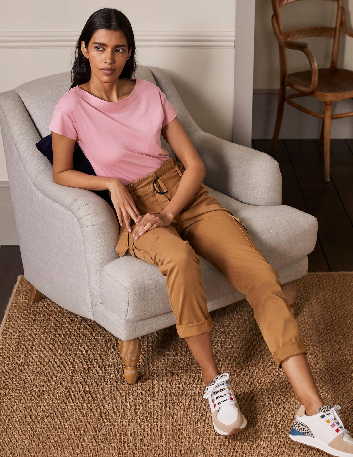 Supersoft Boat Neck T-Shirt-Formica Pink - Image 4