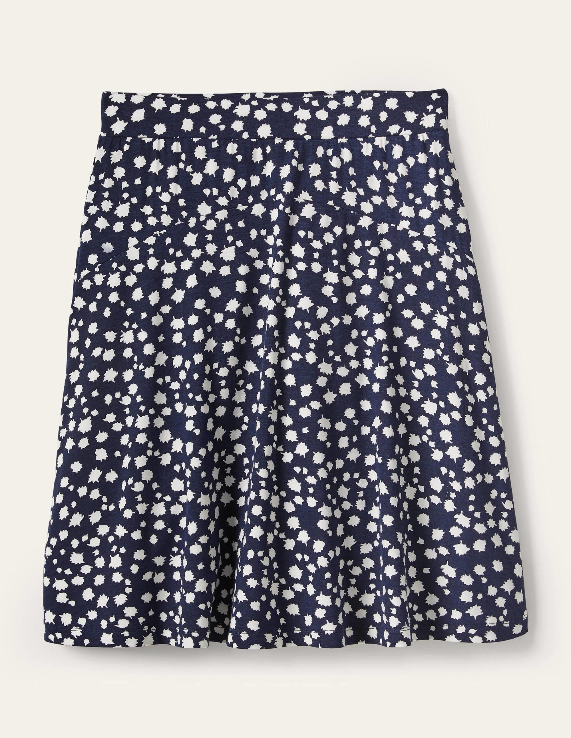 Julie Skirt-French Navy, Falling Bud - Image 5