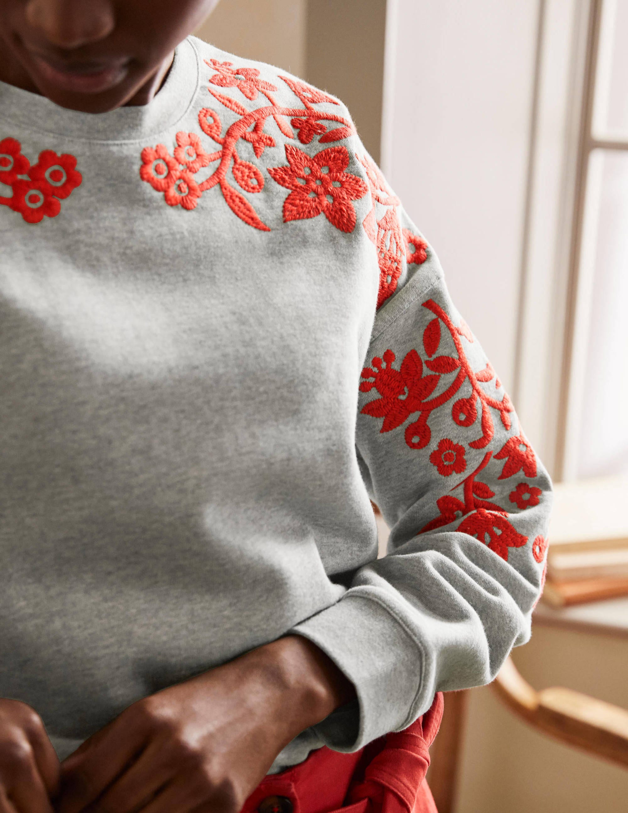 Interest Sweatshirt-Grey Marl - Image 2