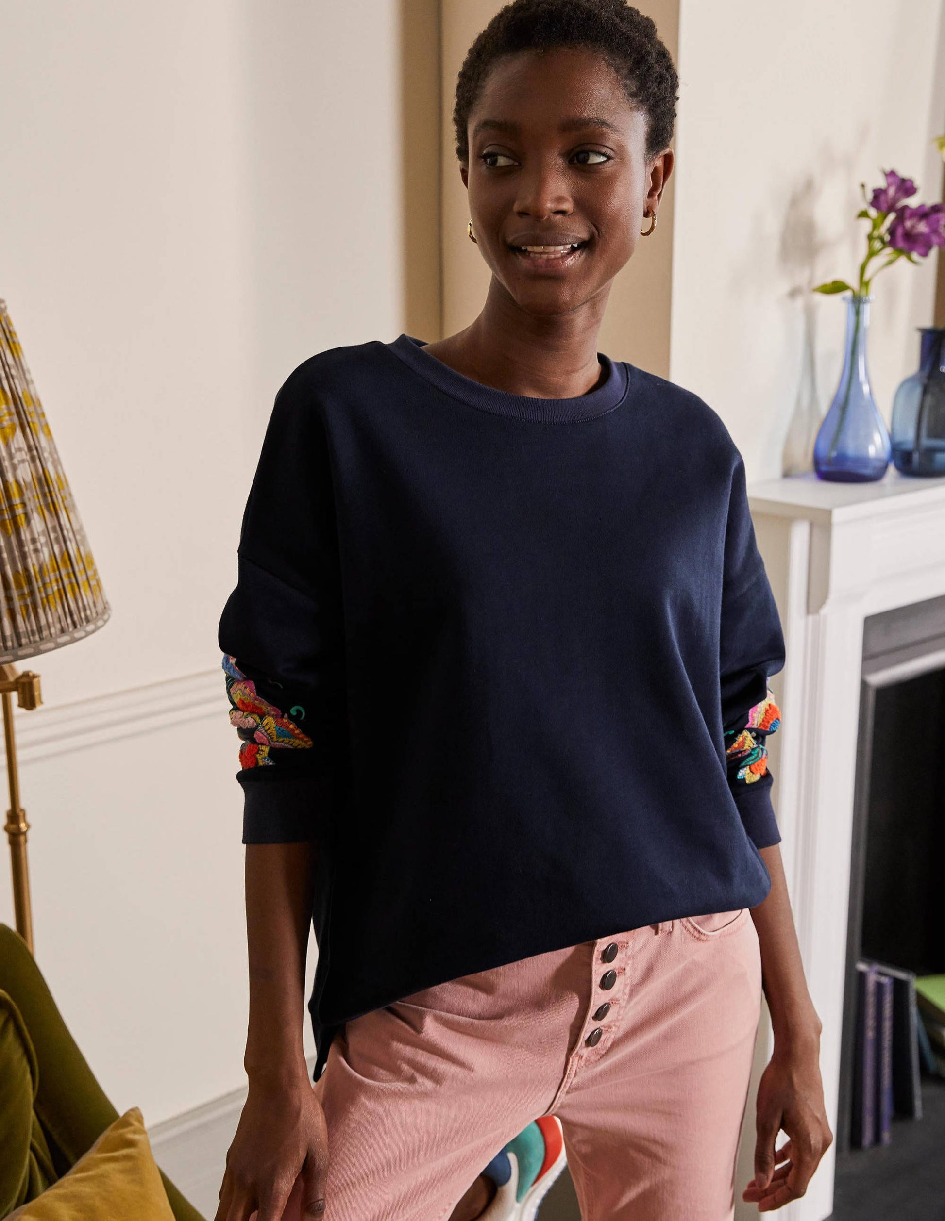 Interest Sweatshirt-Navy-3