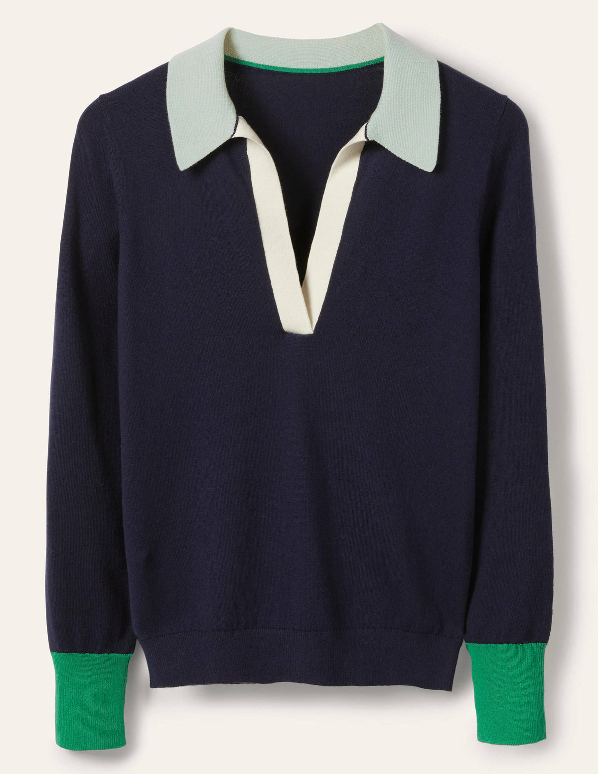 Collar Jumper-Navy-5