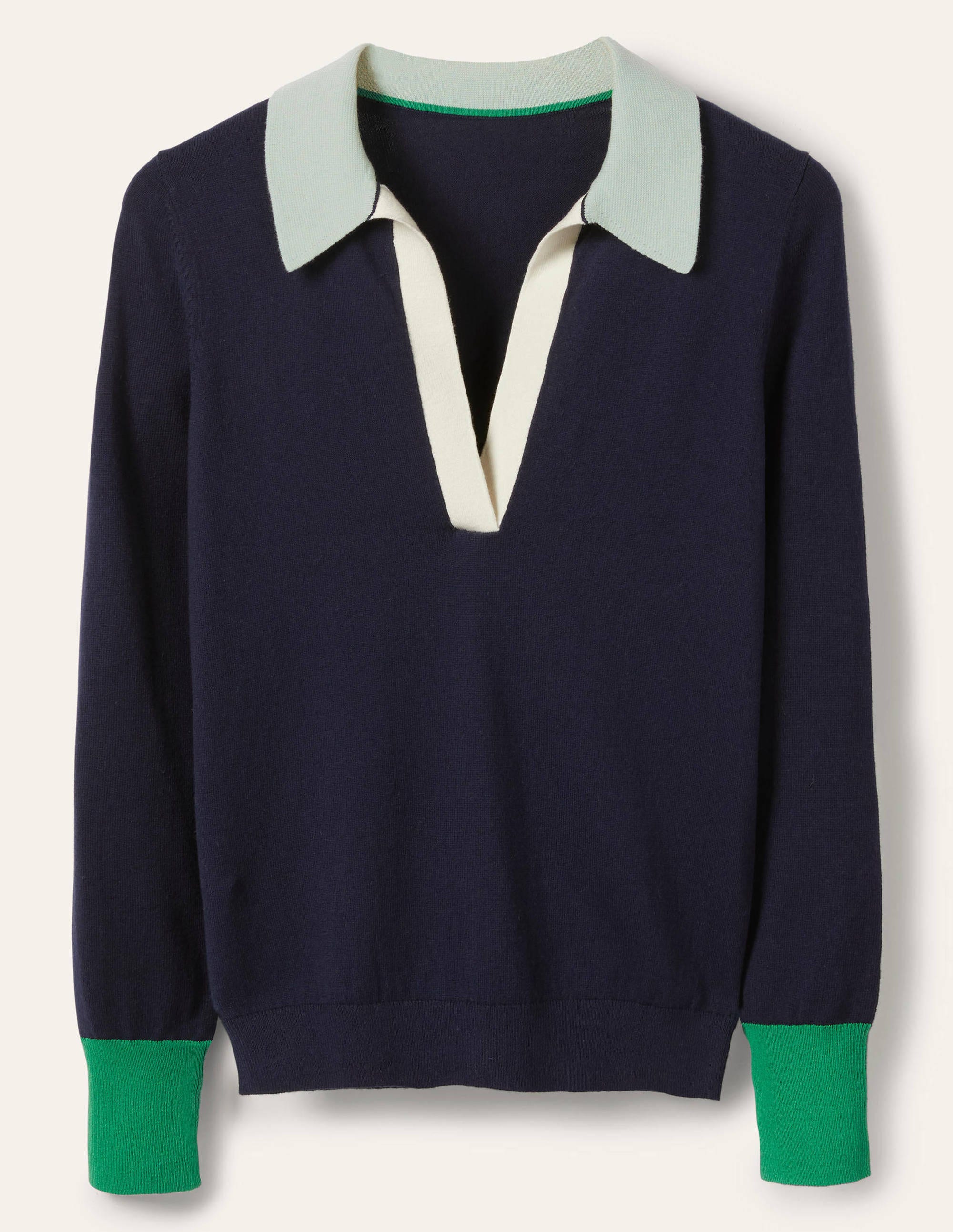 Collar Jumper-Navy - Image 5