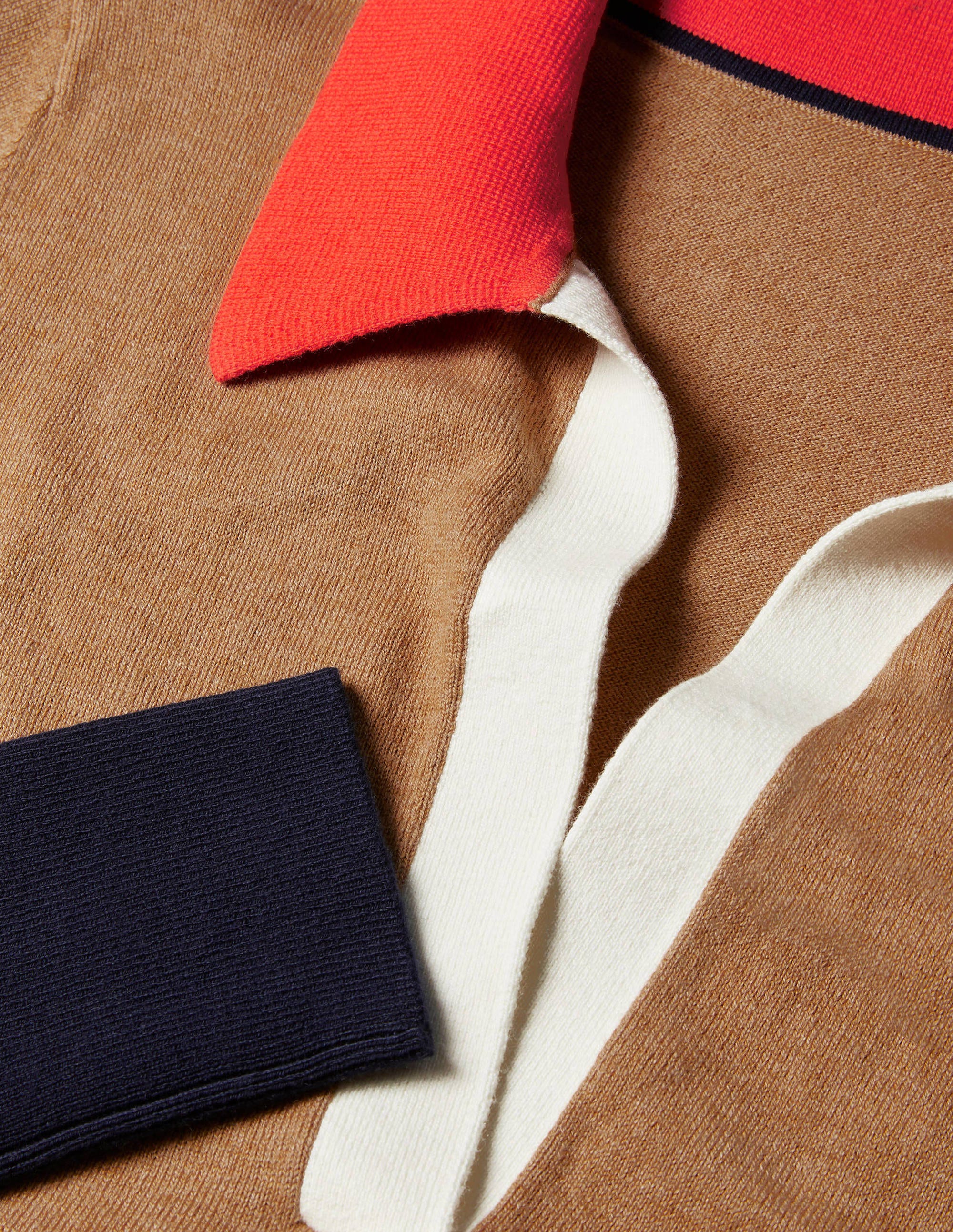 Collar Jumper-Camel Melange - Image 6