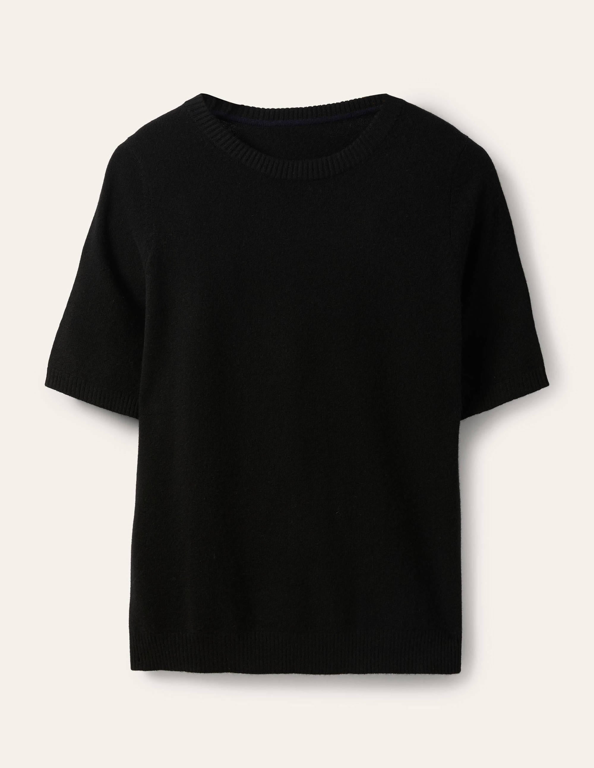 Cashmere Knitted Top-Black - Image 5