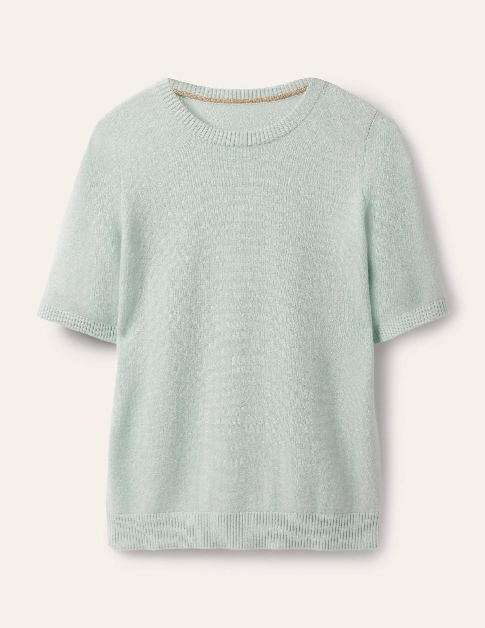 Cashmere Knitted Top-Aquamarine Blue - Image 5