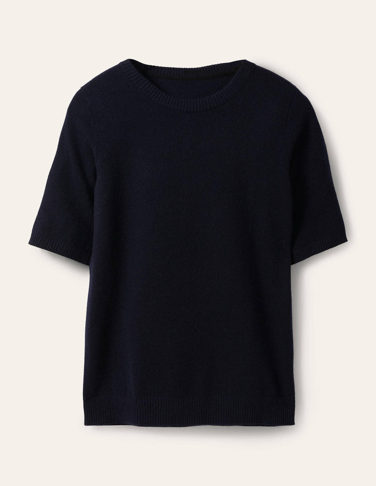 Cashmere Knitted Top-Navy-5