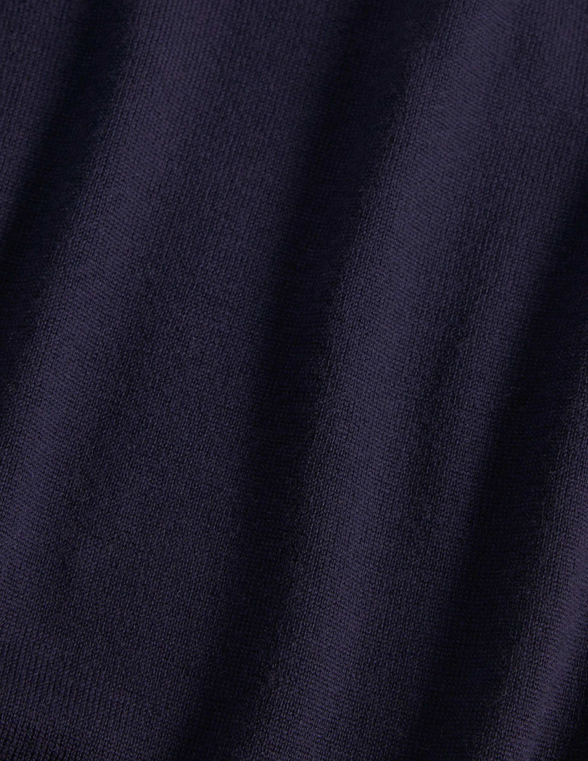 Merino Scallop Knitted Top-Navy-6