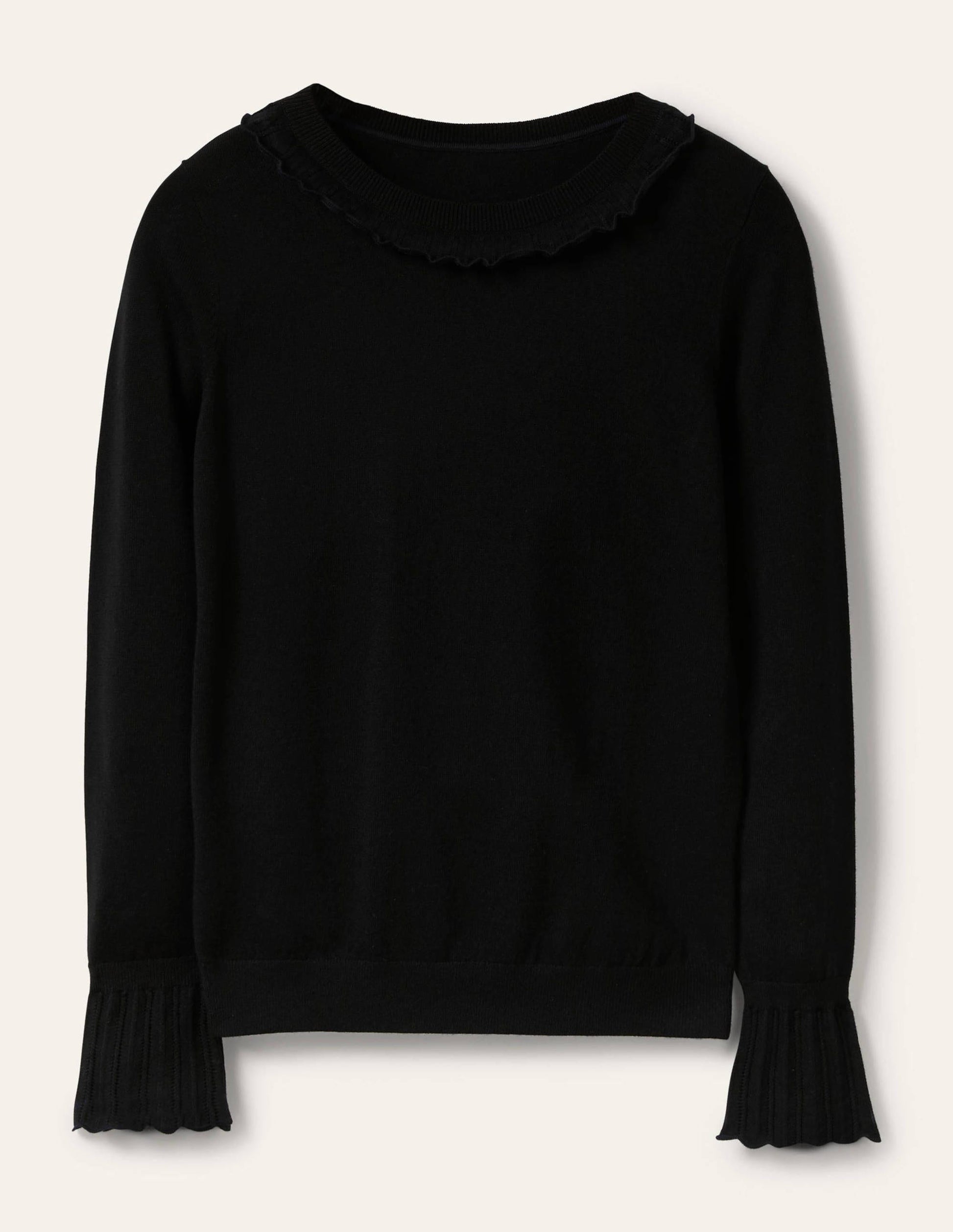 Aimee Pointelle Jumper-Black-5