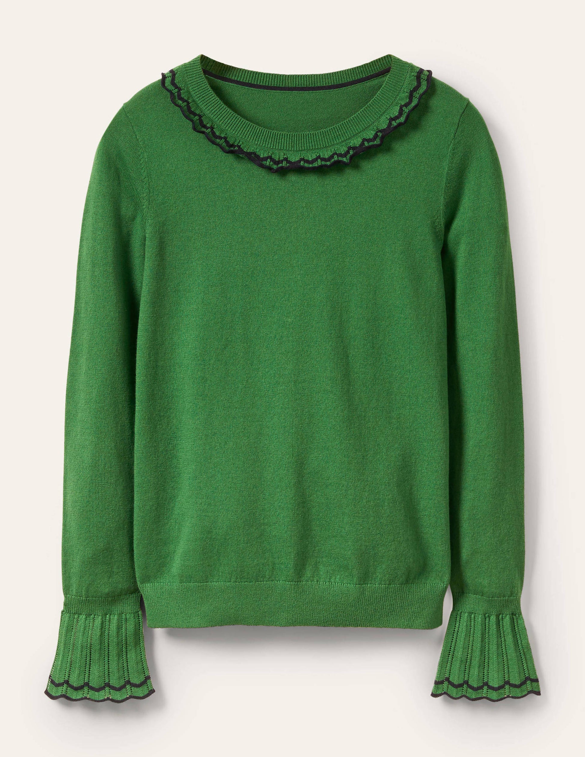 Aimee Pointelle Jumper-Conifer-5