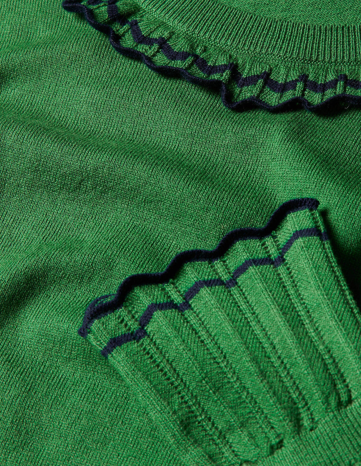 Aimee Pointelle Jumper-Conifer - Image 6