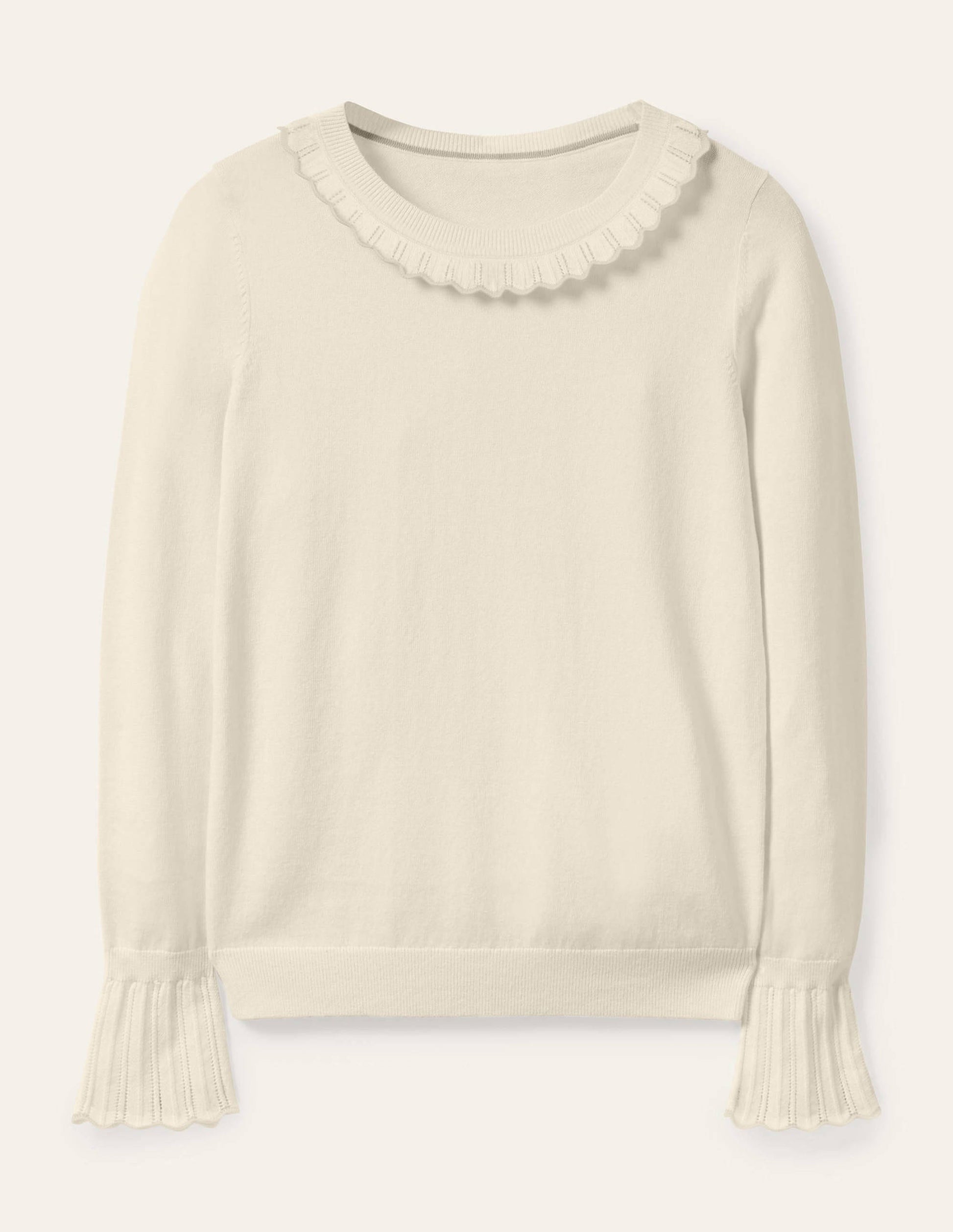 Aimee Pointelle Jumper-Ivory-5
