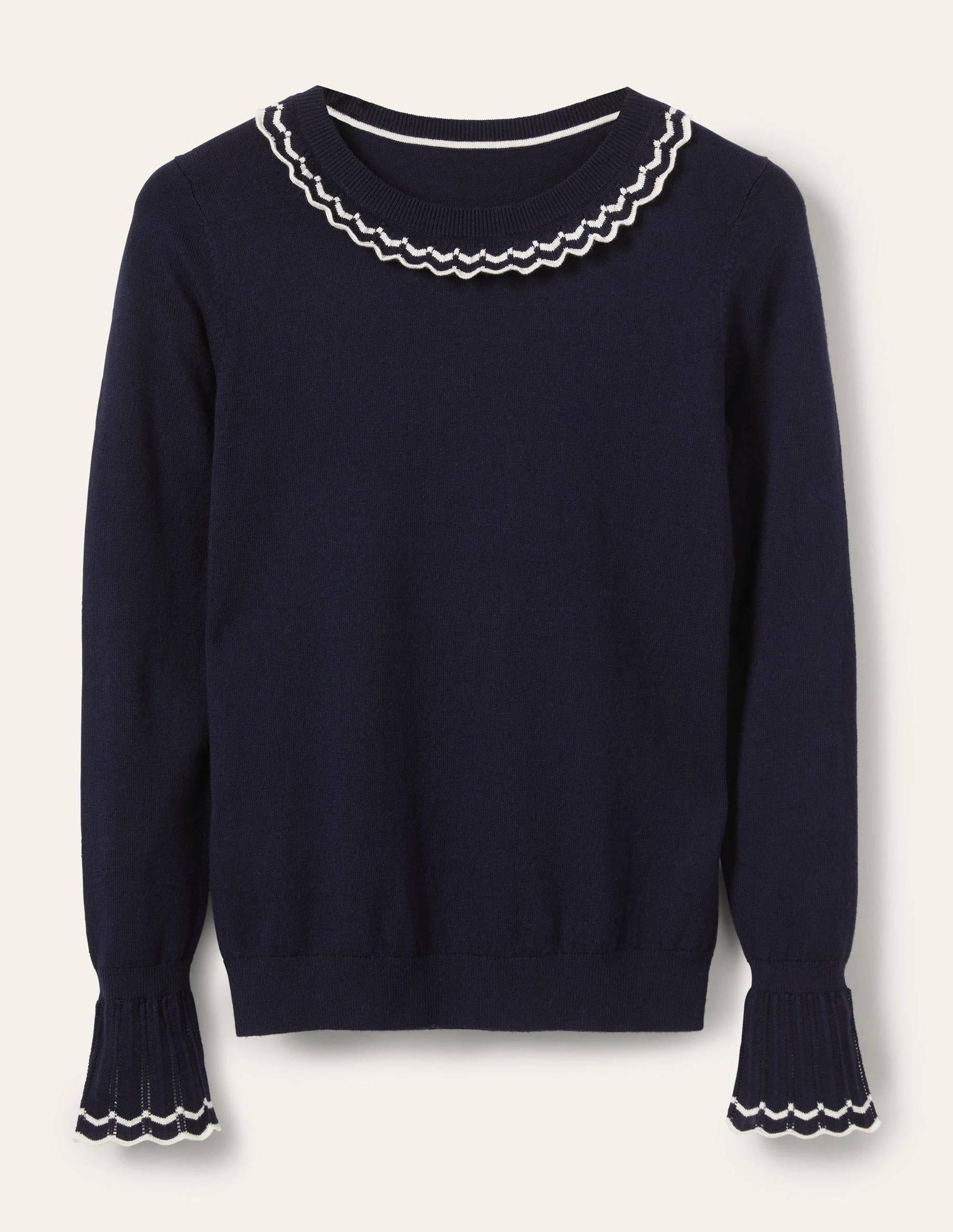 Aimee Pointelle Jumper-Navy-5