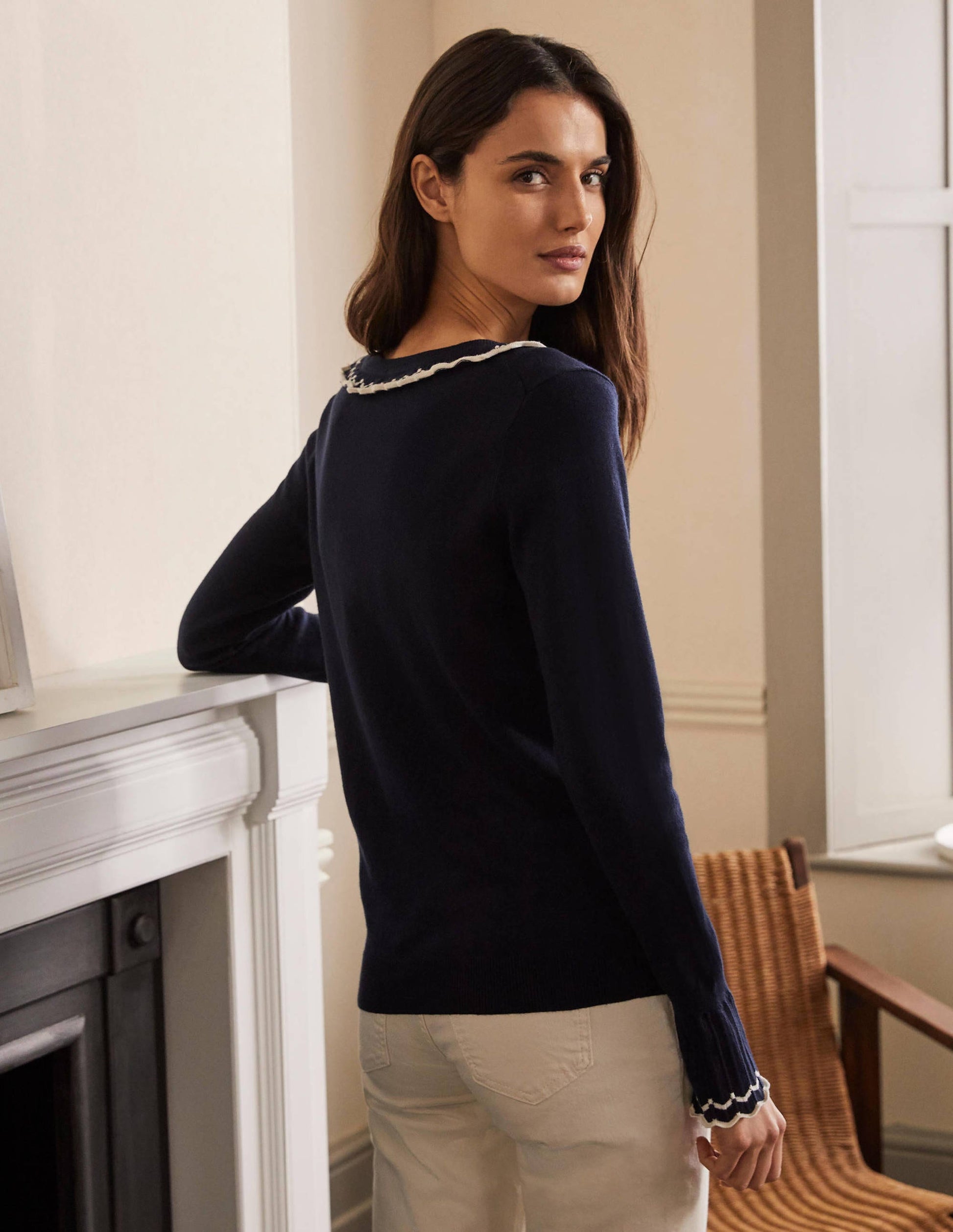 Aimee Pointelle Jumper-Navy-3
