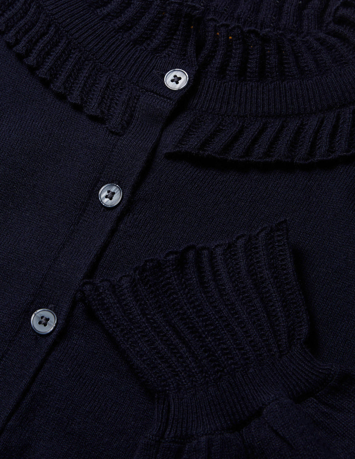 Frederica Pointelle Cardigan-Navy-6