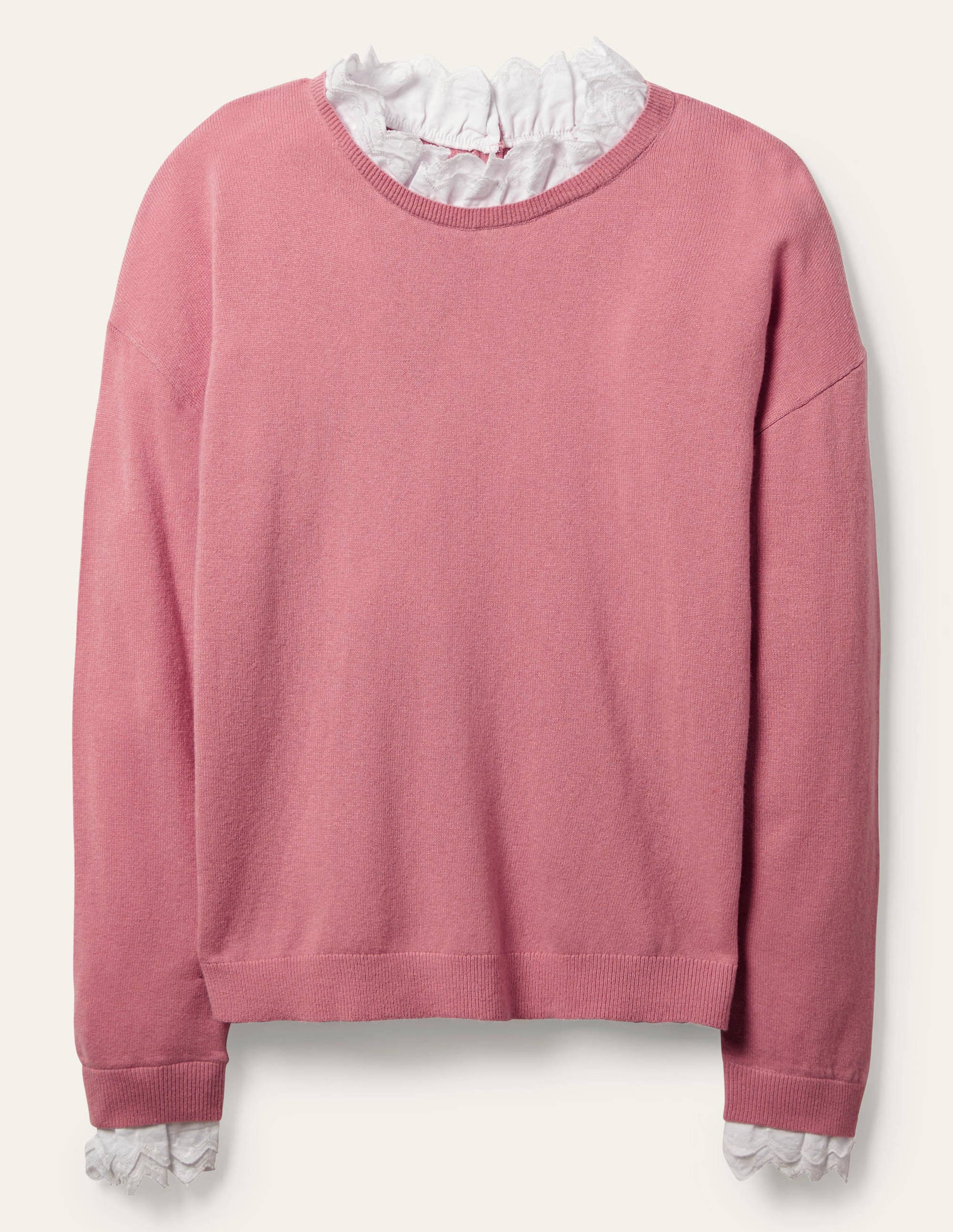 Lydia Woven Frill Jumper-Formica Pink-6