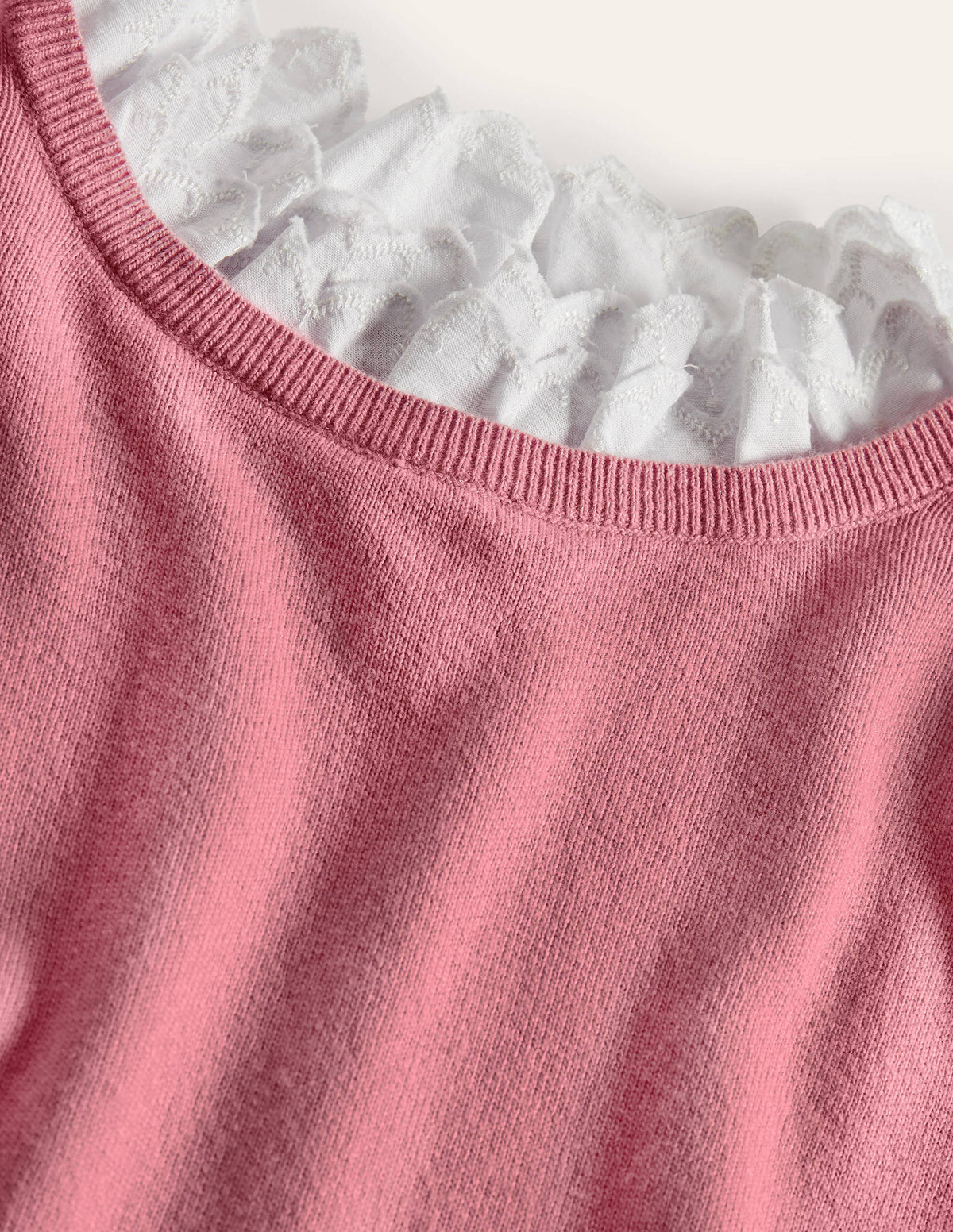 Lydia Woven Frill Jumper-Formica Pink - Image 7