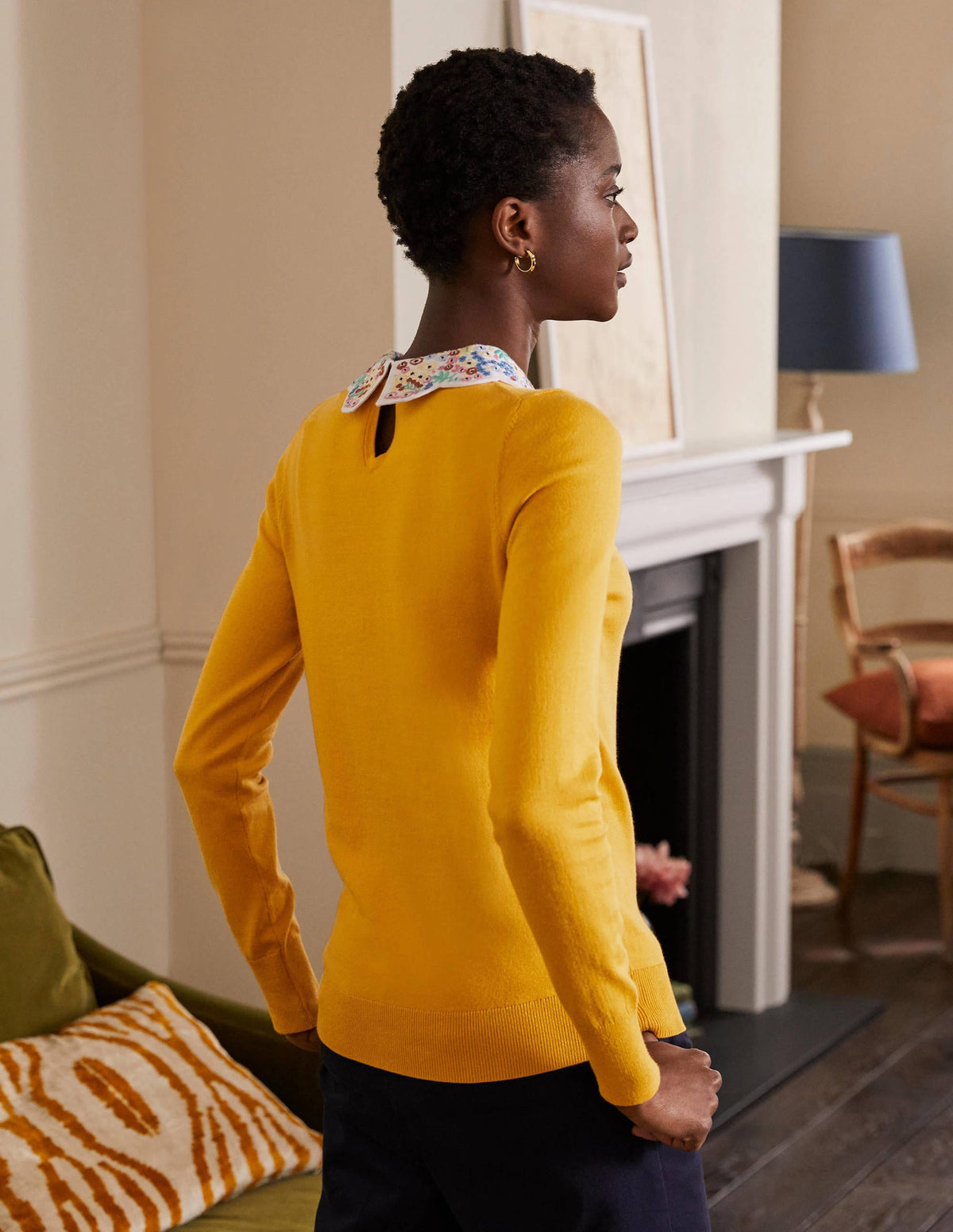 Colette Collar Jumper-Tuscan Sun - Image 3