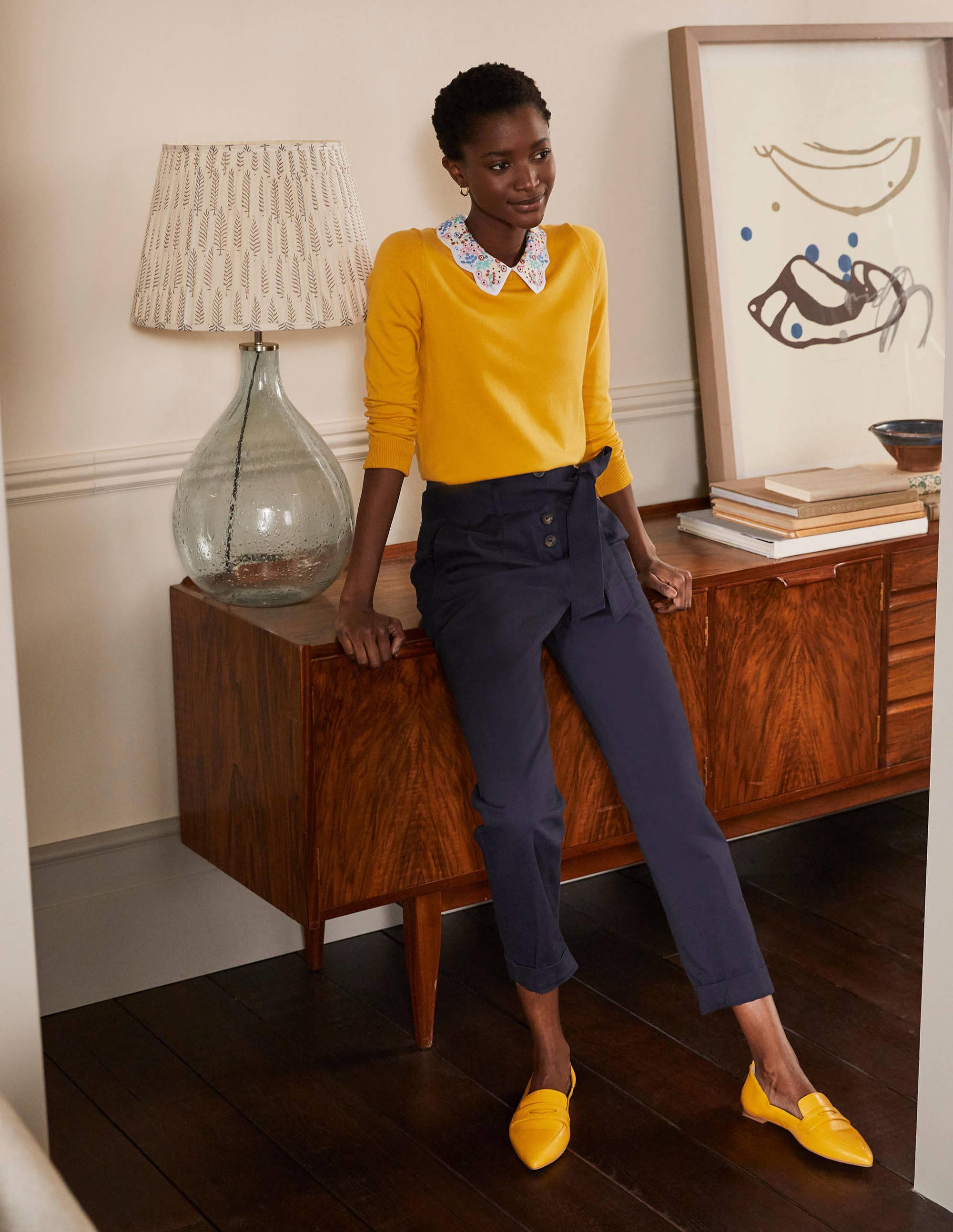 Colette Collar Jumper-Tuscan Sun - Image 4