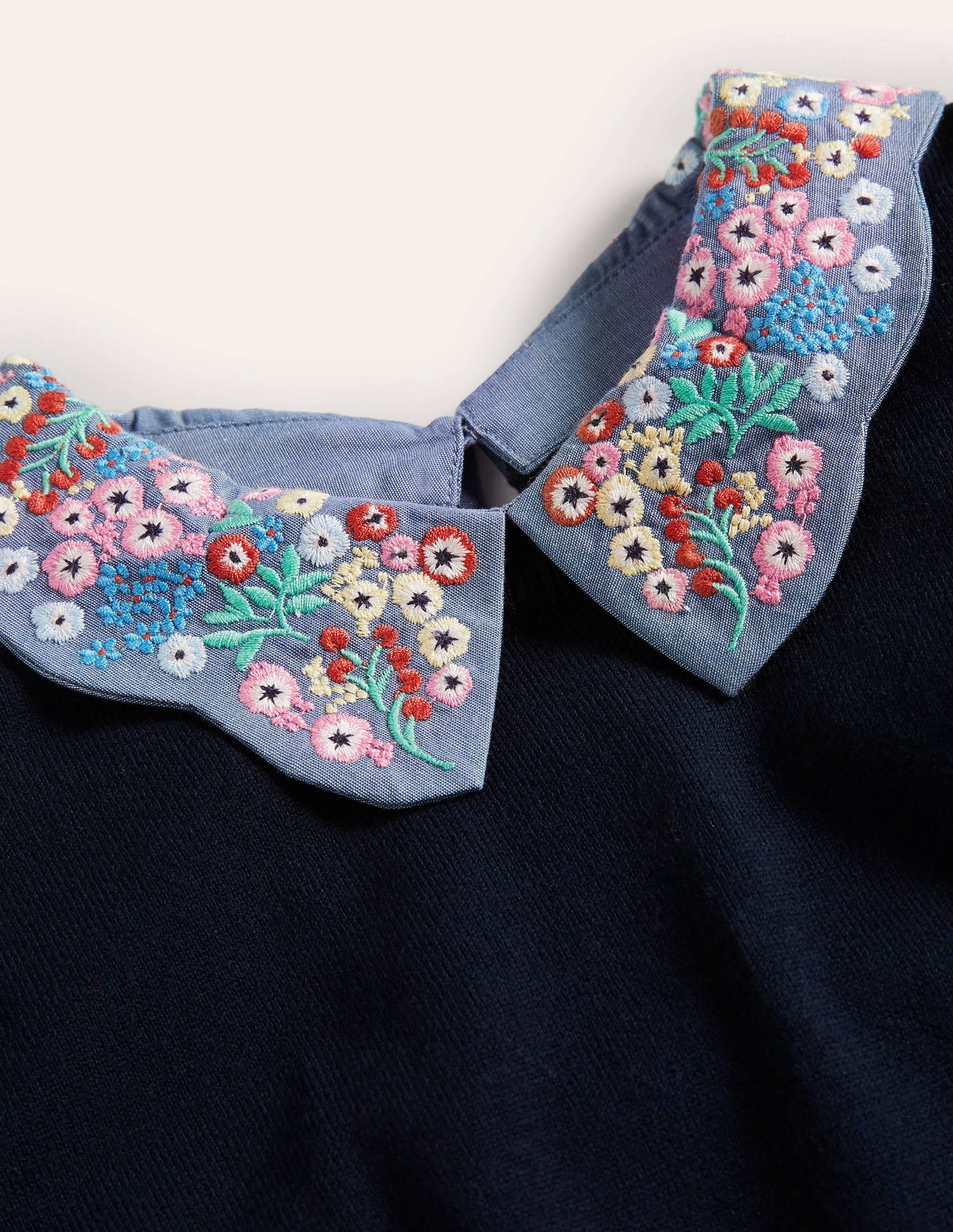 Colette Collar Jumper-Navy - Image 6