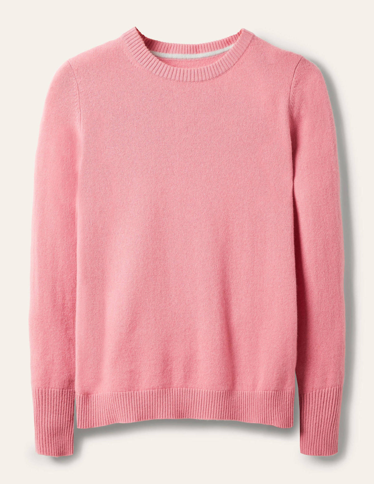 Cashmere Crew Neck Jumper-Formica Pink - Image 5
