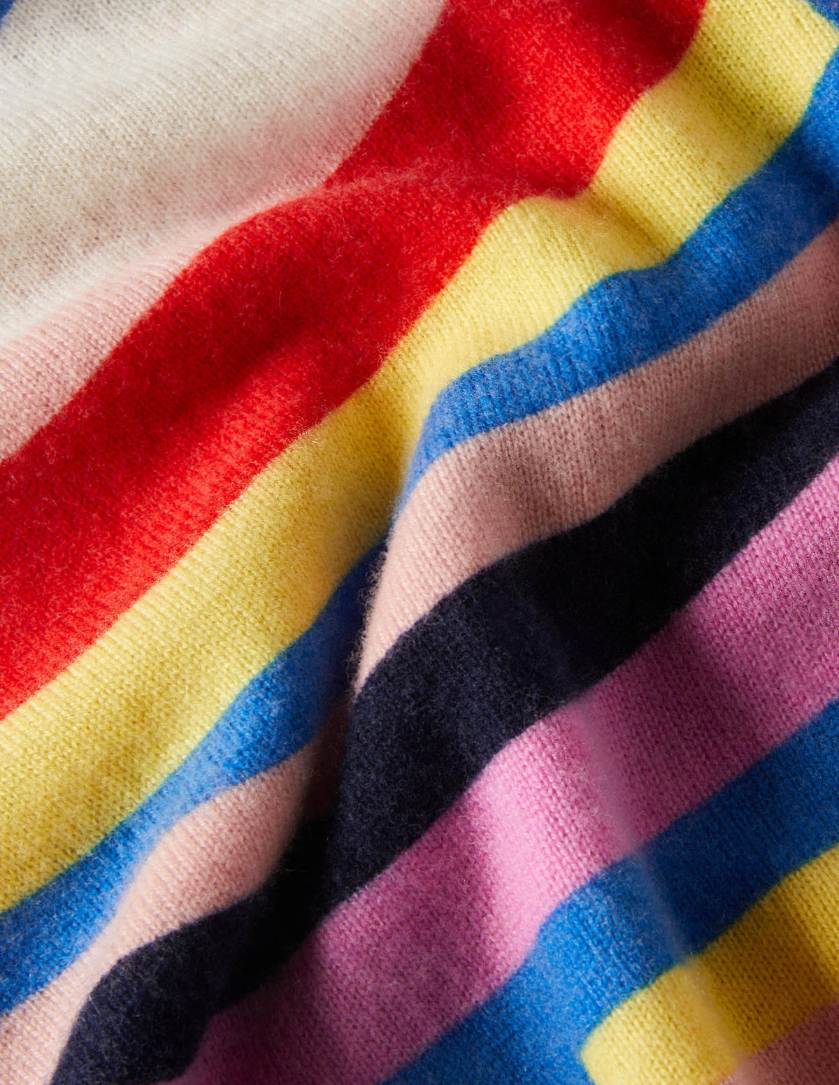Margot Cashmere Jumper-Abstract Rainbow Stripe - Image 6