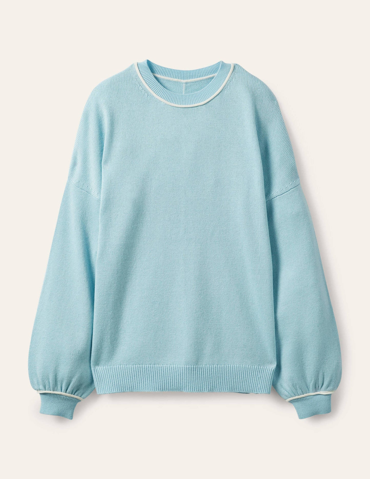 Oversized Crew Neck Jumper-Surf