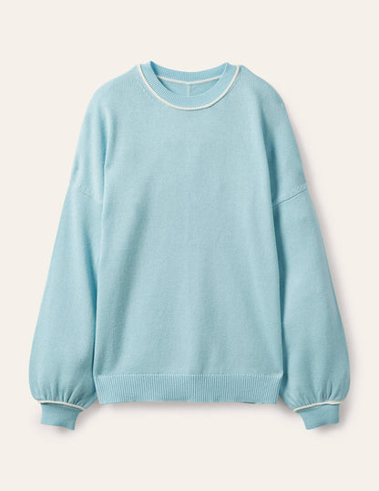 Oversized Crew Neck Jumper-Surf-5