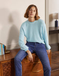 Oversized Crew Neck Jumper-Surf