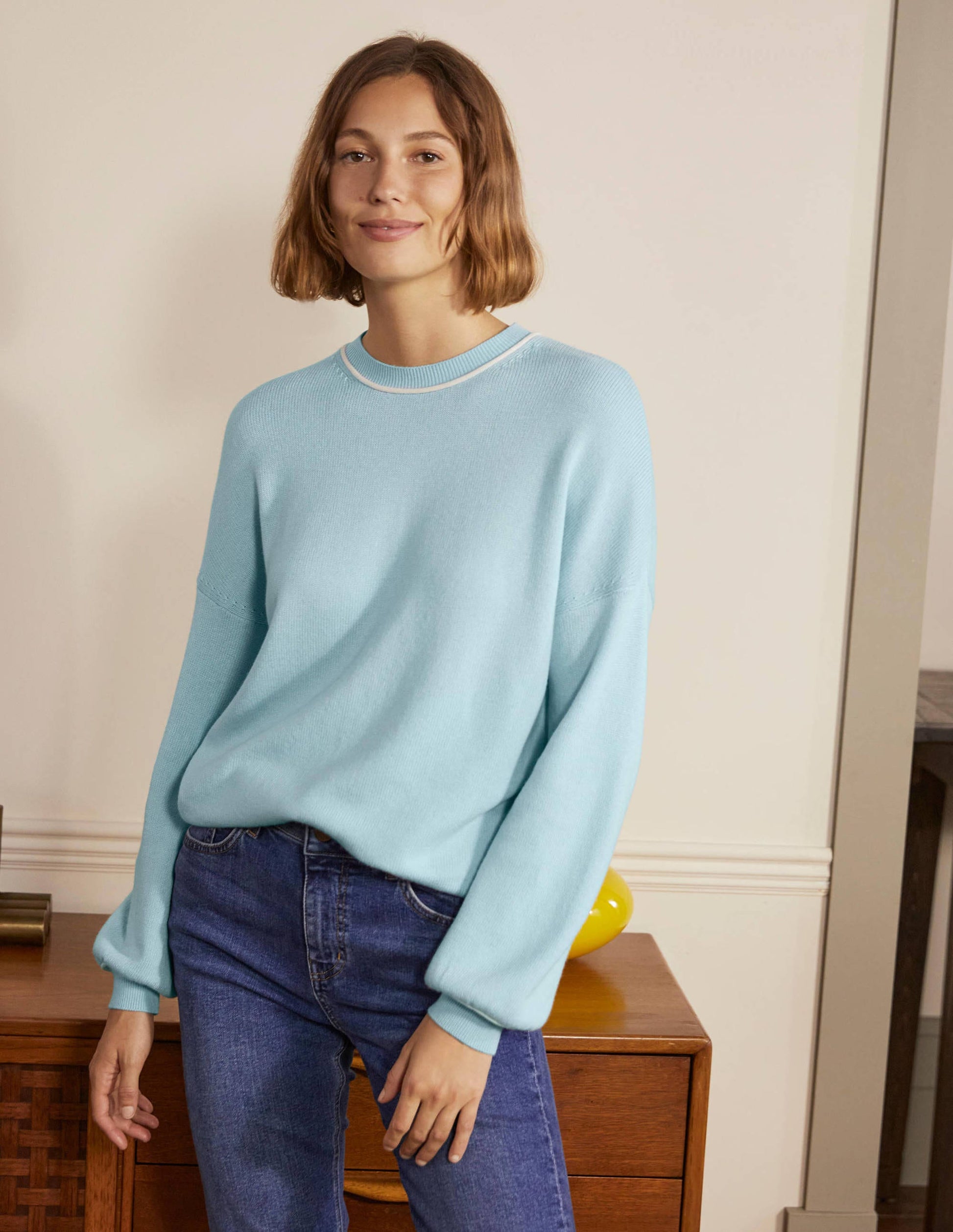 Oversized Crew Neck Jumper-Surf-4